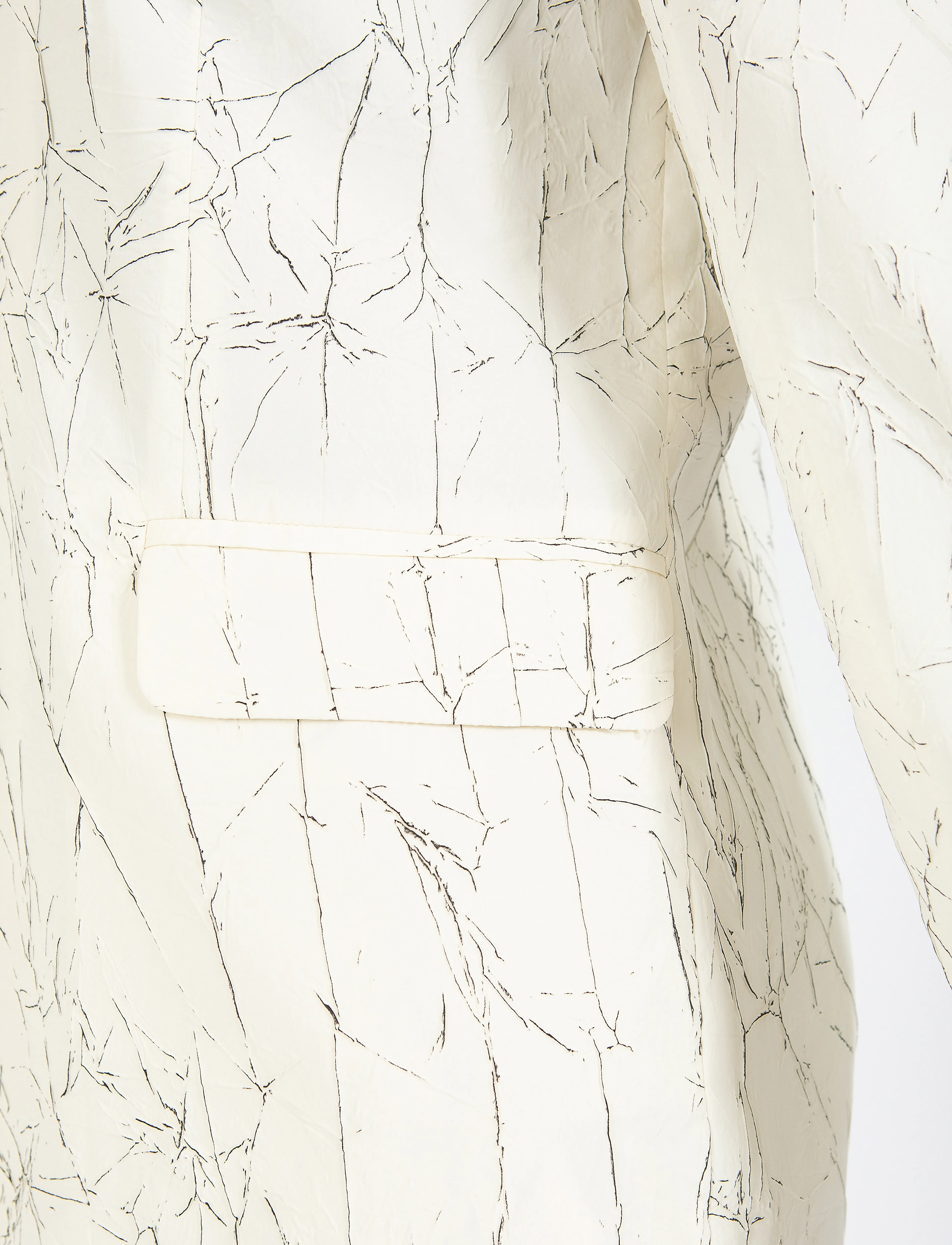 Coster Copenhagen - Crinkled blazer - odzież imprezowa w cenach outletowych - creme / black - 3