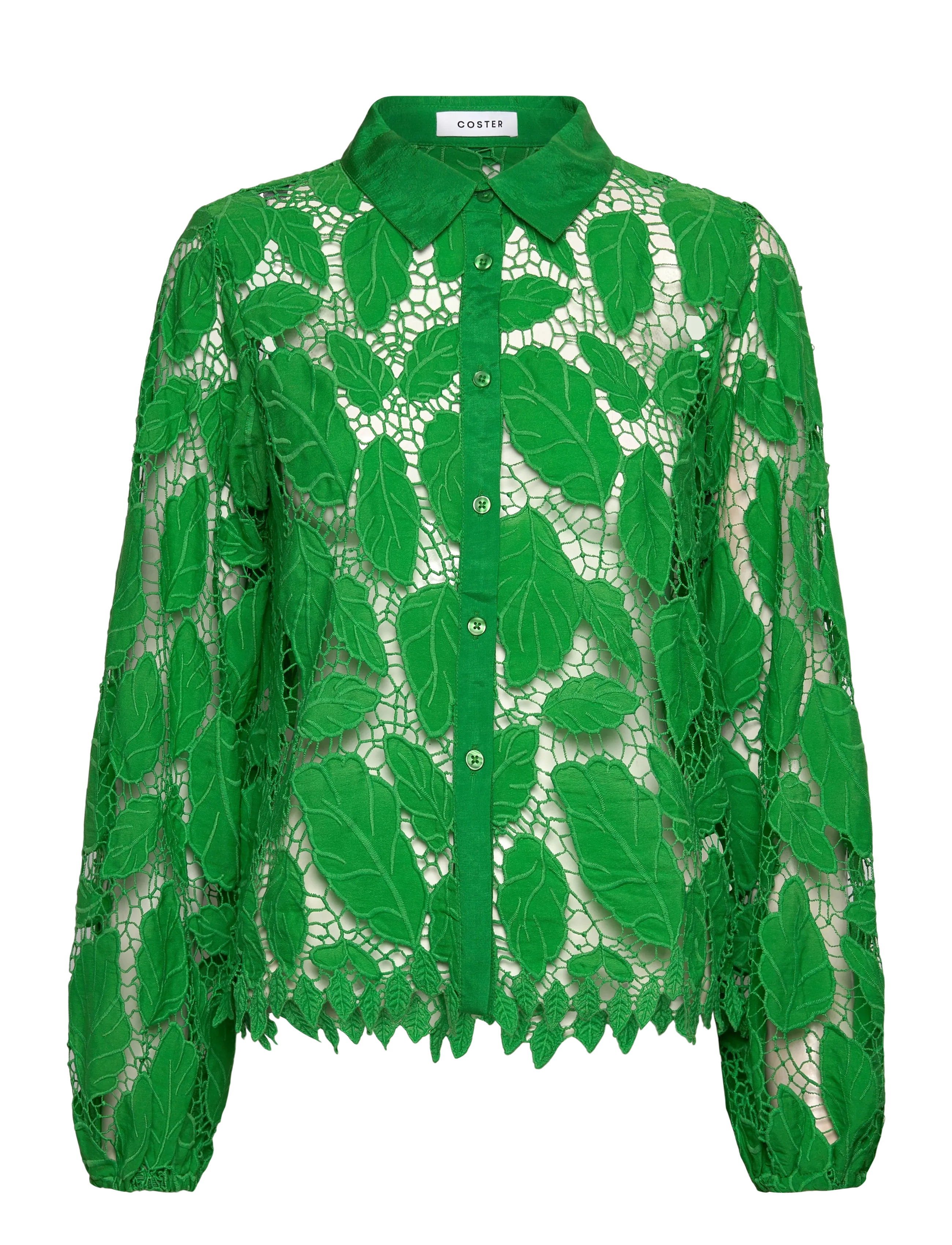COSTER COPENHAGEN Strickjacke Shirt Grün - 36 - Damen