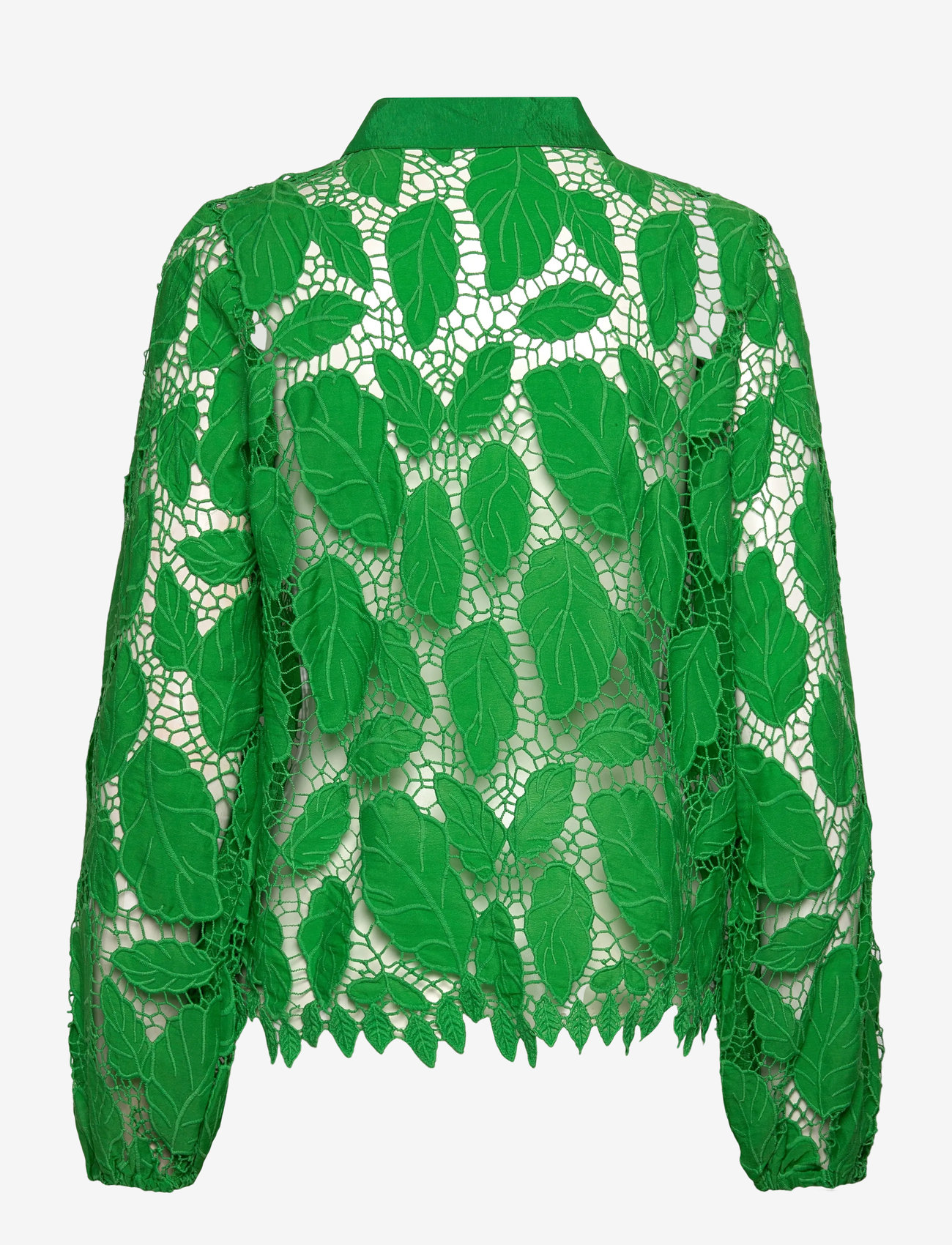 Coster Copenhagen - Lace shirt - langärmlige hemden - lush green - 2