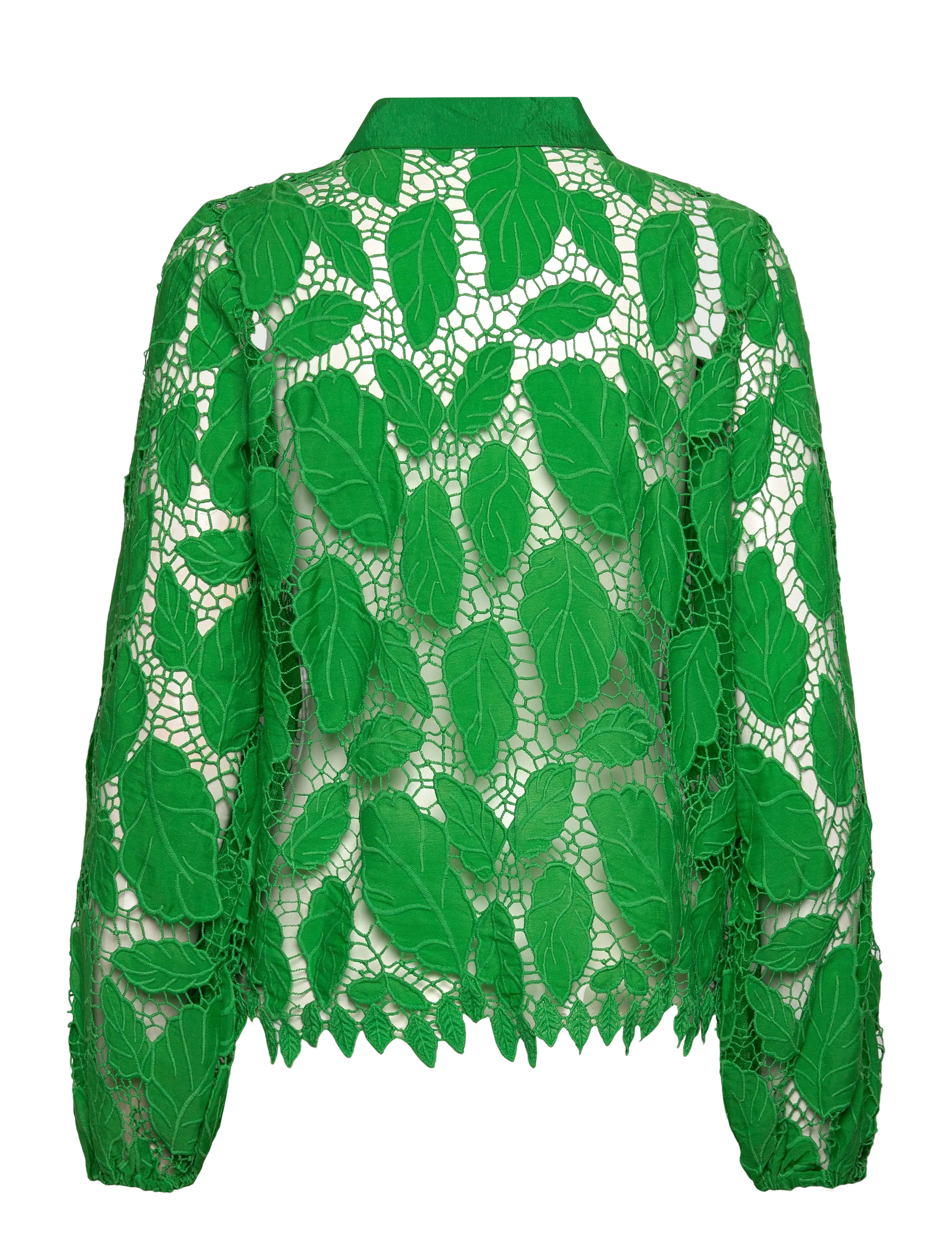 Coster Copenhagen - Lace shirt - long-sleeved shirts - lush green - 2