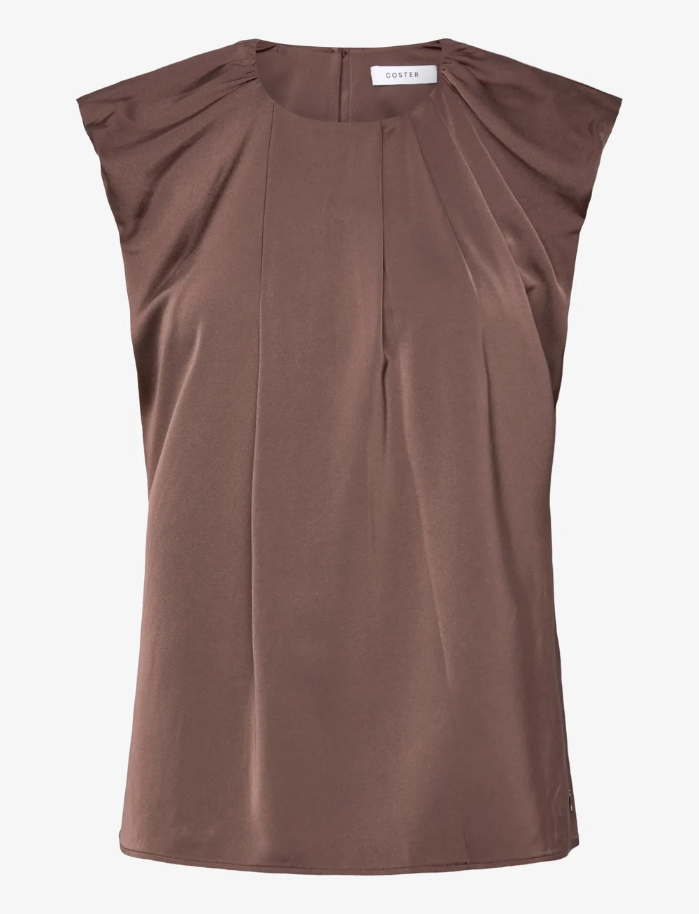 Coster Copenhagen - Draped top - varrukateta pluusid - warm brown - 0