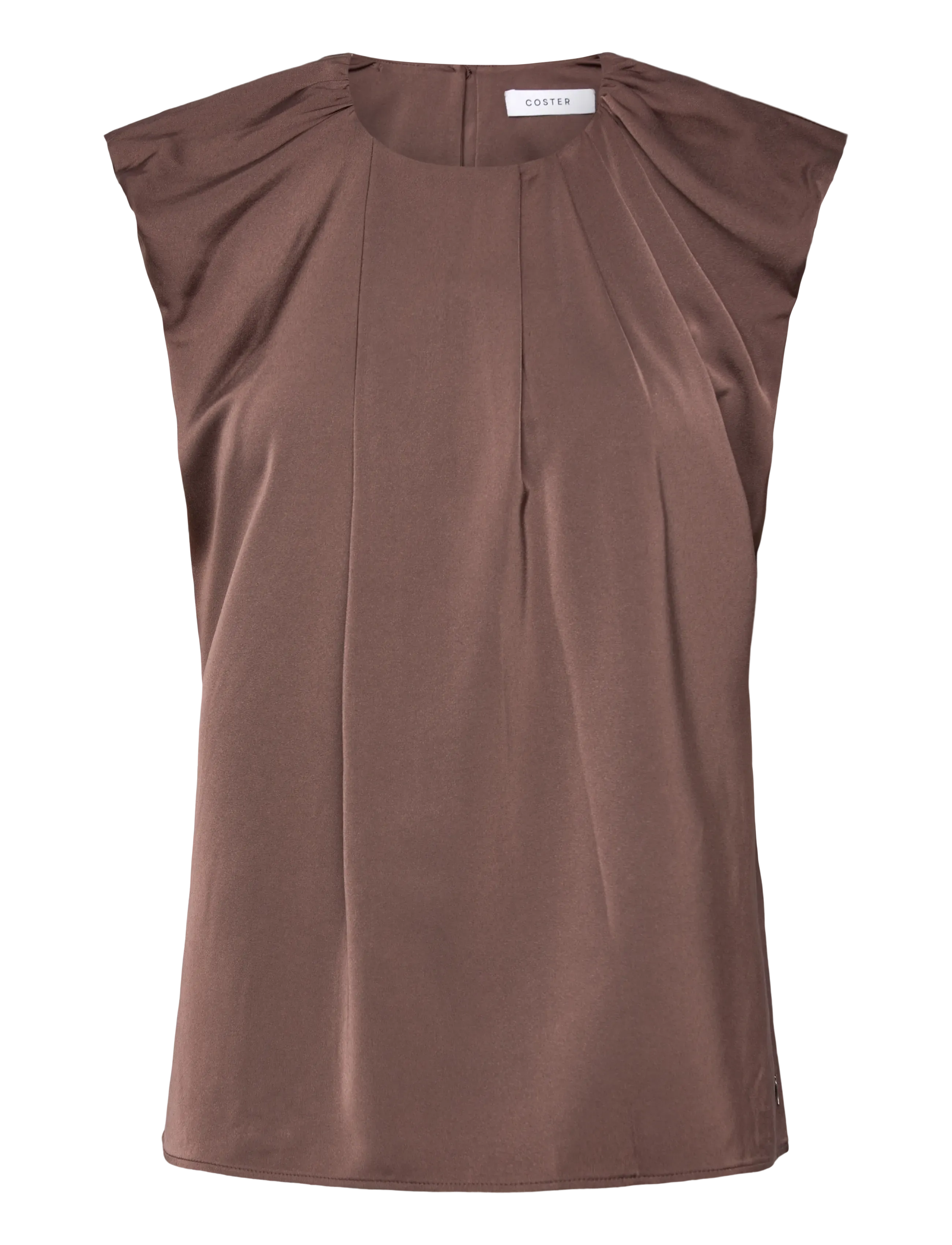 Coster Copenhagen Draped top - Bluser & Skjorter - WARM BROWN / brown