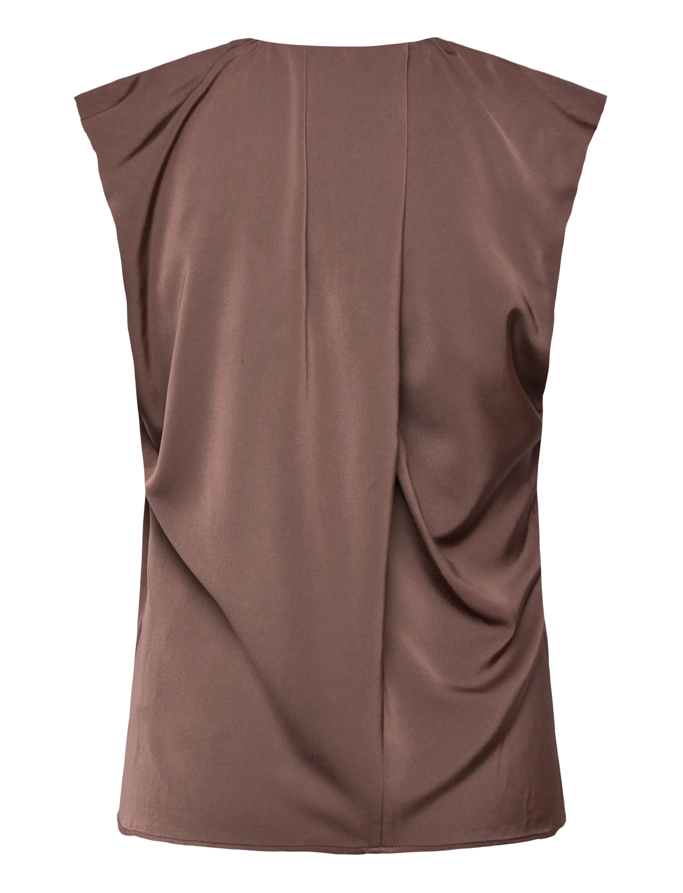 Coster Copenhagen - Draped top - Ärmellose blusen - warm brown - 1
