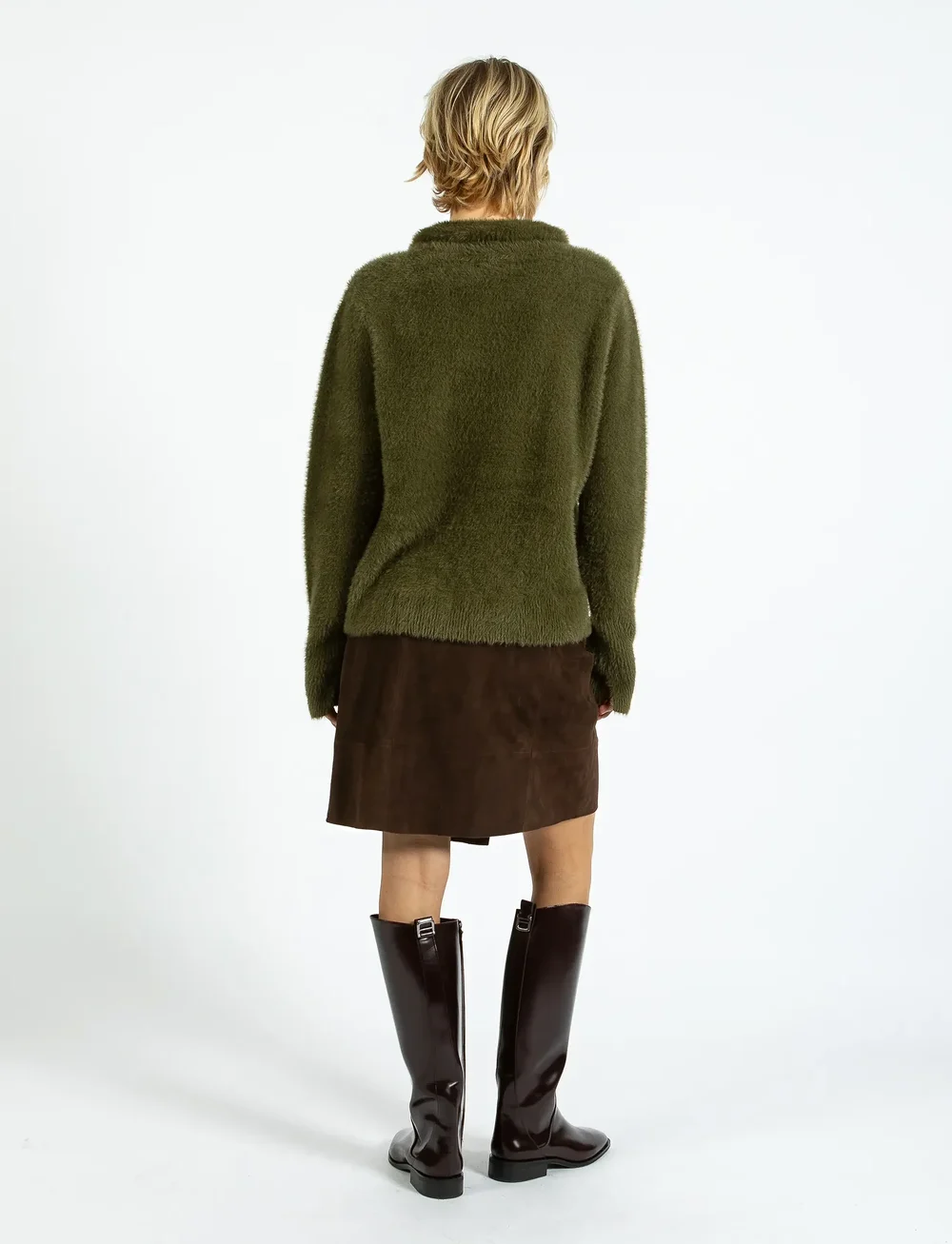 Coster Copenhagen - Fluffy knit cardigan - cardigans - dove grey - 0