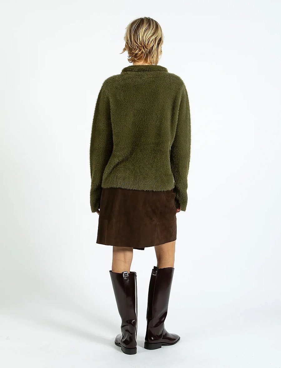 Coster Copenhagen - Fluffy knit cardigan - kardiganid - dove grey - 0