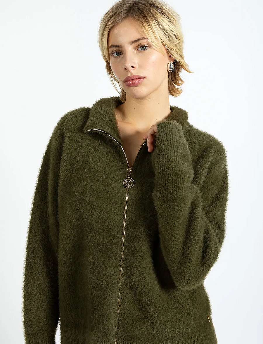 Coster Copenhagen - Fluffy knit cardigan - kardiganid - dove grey - 3