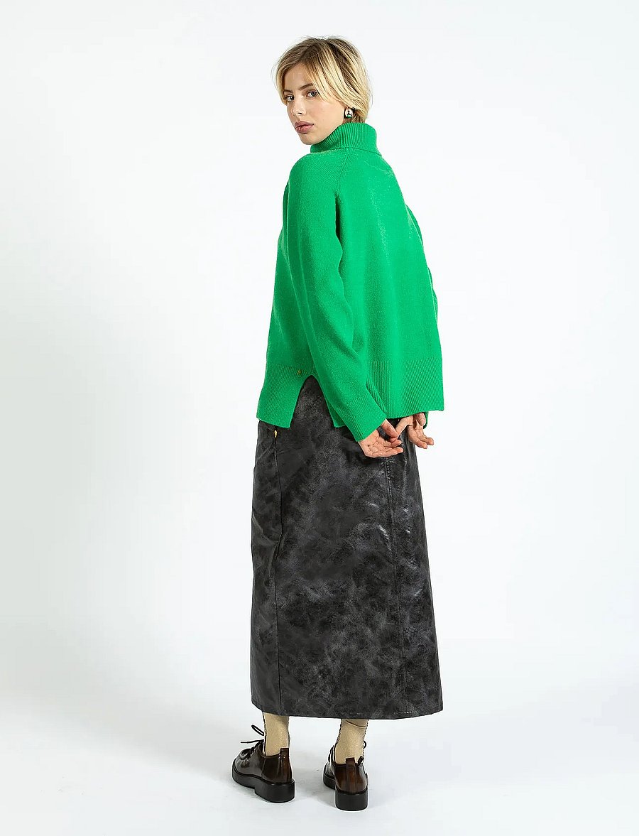Coster Copenhagen - Sweater with high neck - Comfy - kõrge kaelusega kudumid - lush green - 0