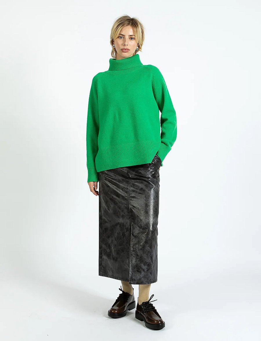 Coster Copenhagen - Sweater with high neck - Comfy - kõrge kaelusega kudumid - lush green - 5
