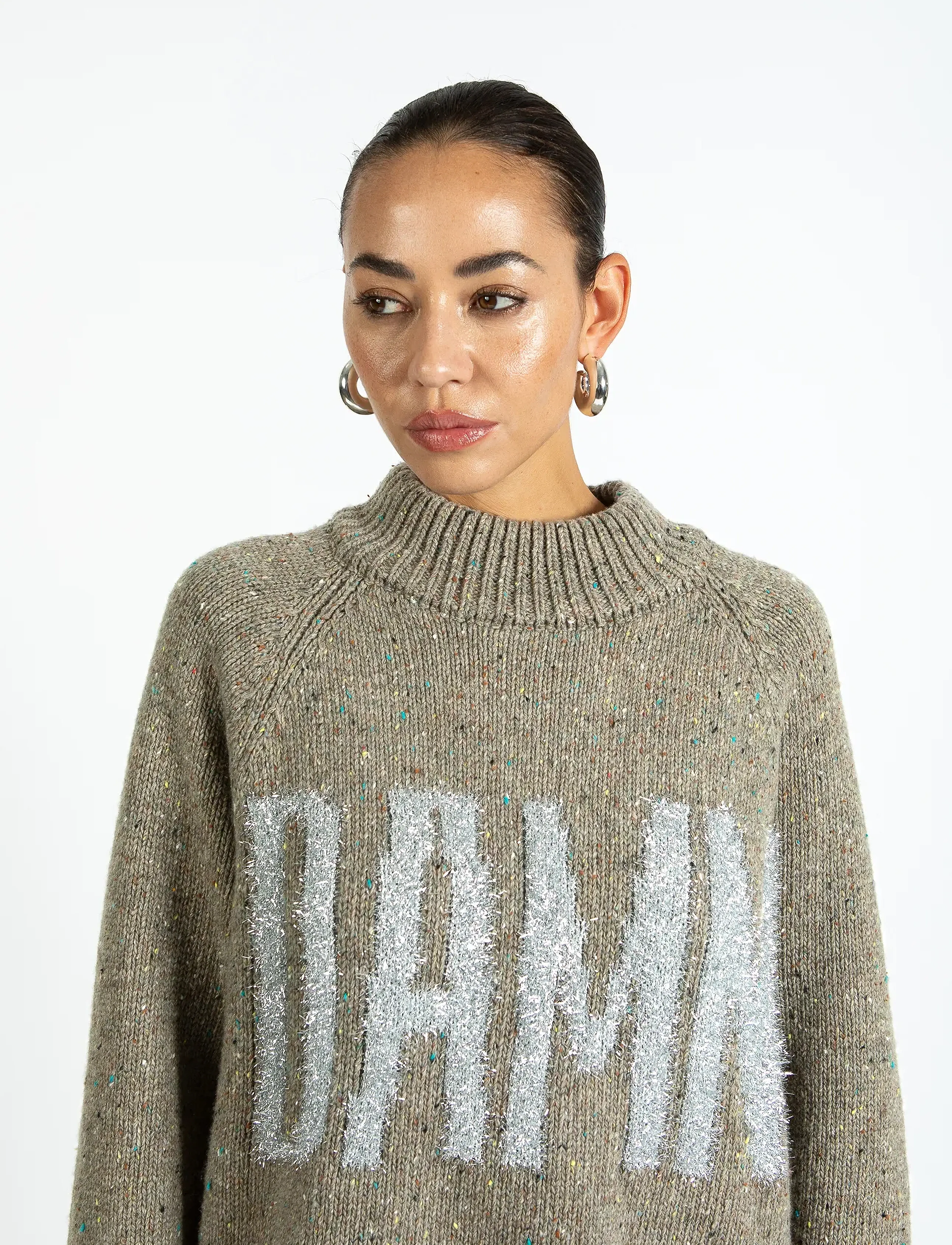 Coster Copenhagen Damn Knit, XL, Brown, Strik > Trøjer, Dame