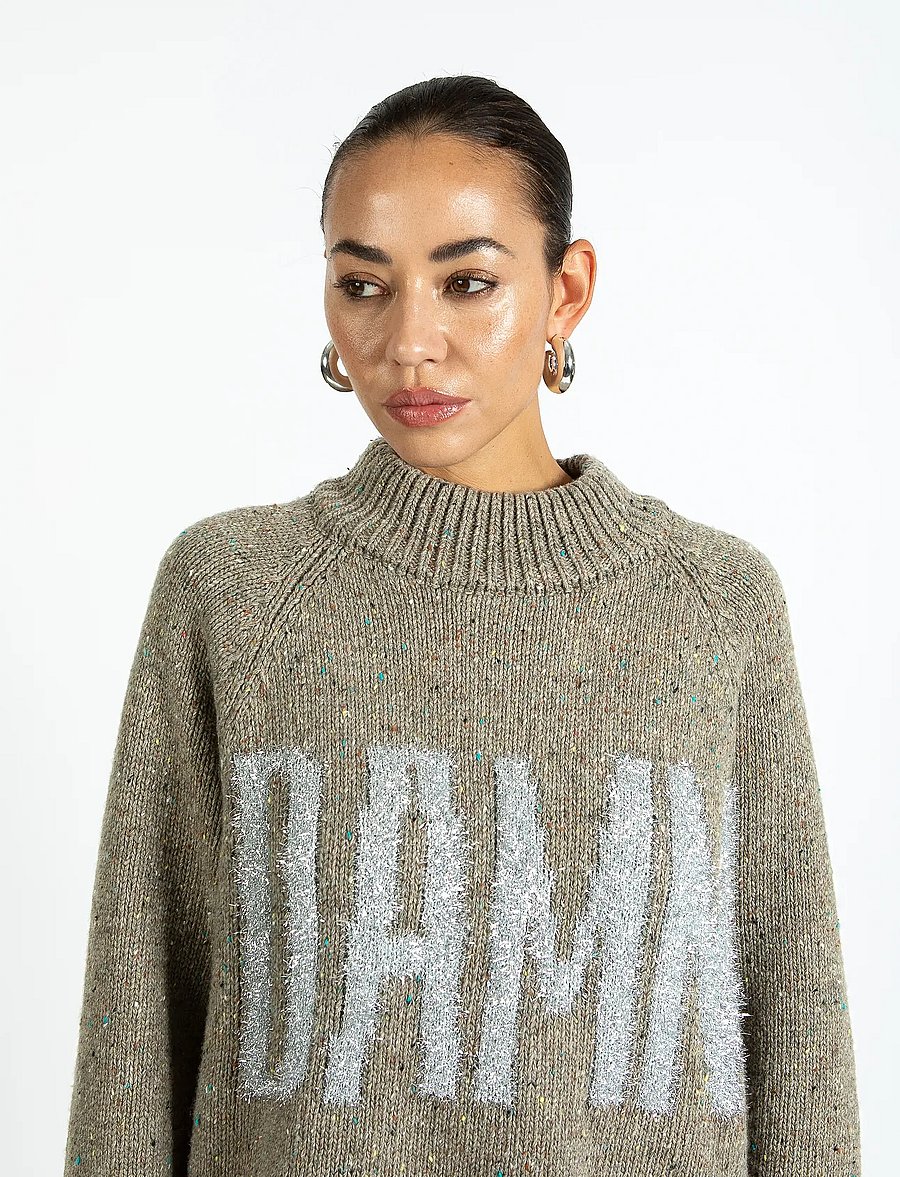 Coster Copenhagen - Damn knit - striktrøjer - taupe melange - 0