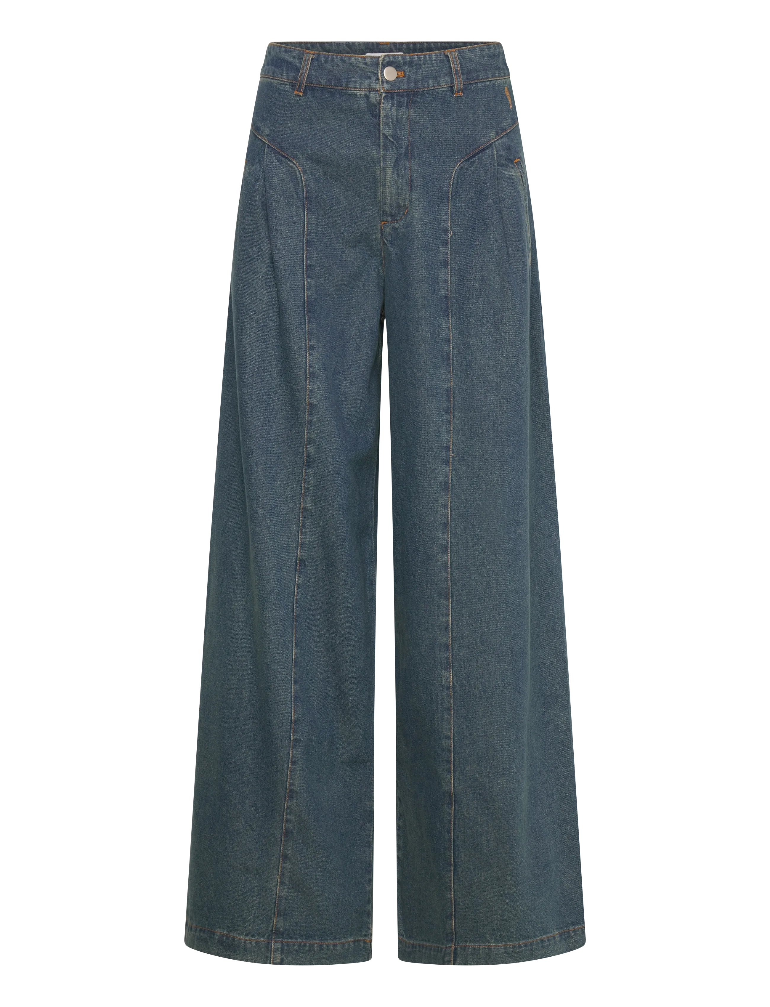 Coster Copenhagen High waisted denim pants - Anna fit - Coster Copenhagen - DARK BLUE DENIM / blue