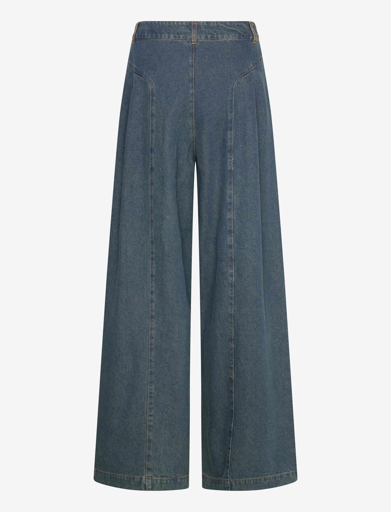 Coster Copenhagen - High waisted denim pants - Anna fit - brede jeans - dark blue denim - 2