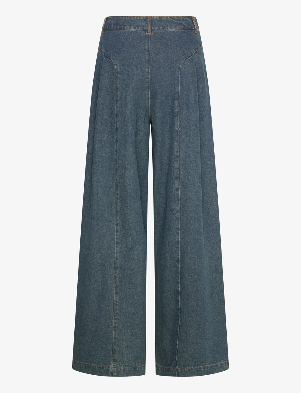 Coster Copenhagen - High waisted denim pants - Anna fit - wide leg jeans - dark blue denim - 1