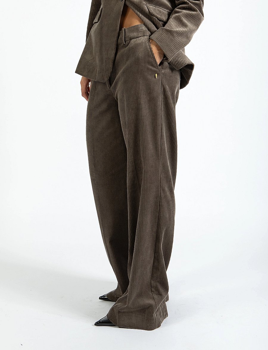 Coster Copenhagen - Corduroy suit pants - Petra fit - habitbukser - dove grey - 0