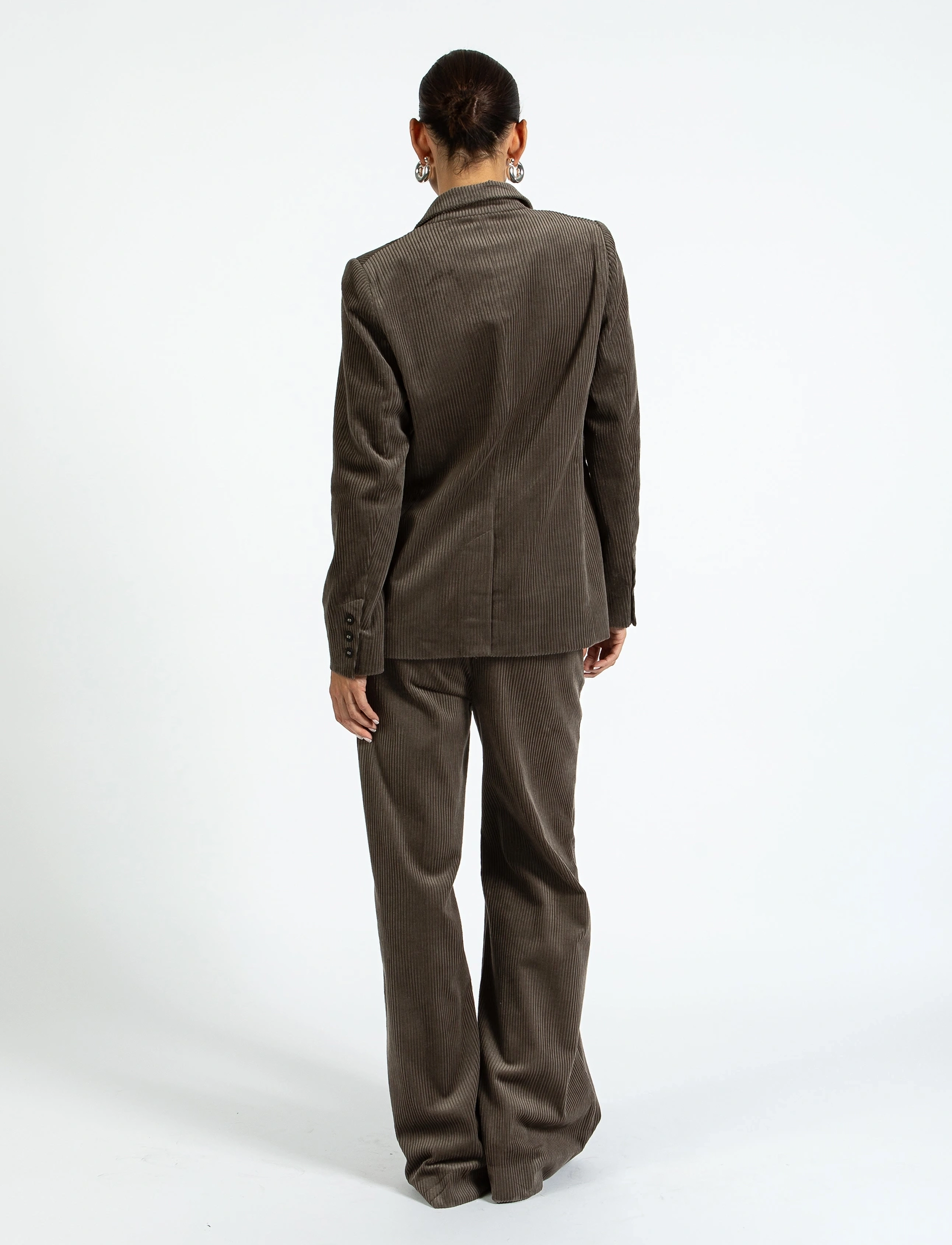 Coster Copenhagen - Corduroy suit pants - Petra fit - habitbukser - dove grey - 4