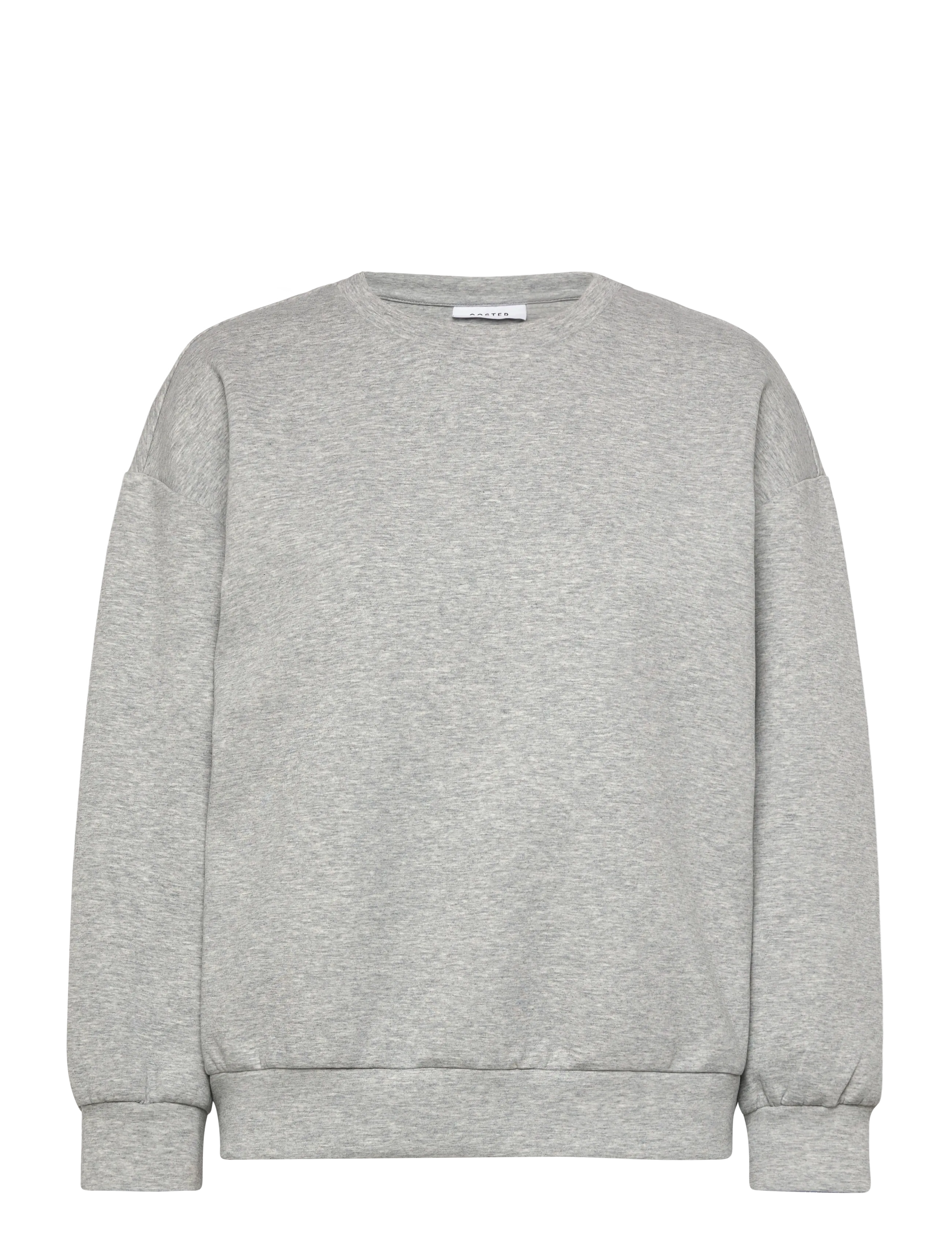 Coster Copenhagen Sweatshirt with sleeve details - Nyheter - GREY MELANGE / grey