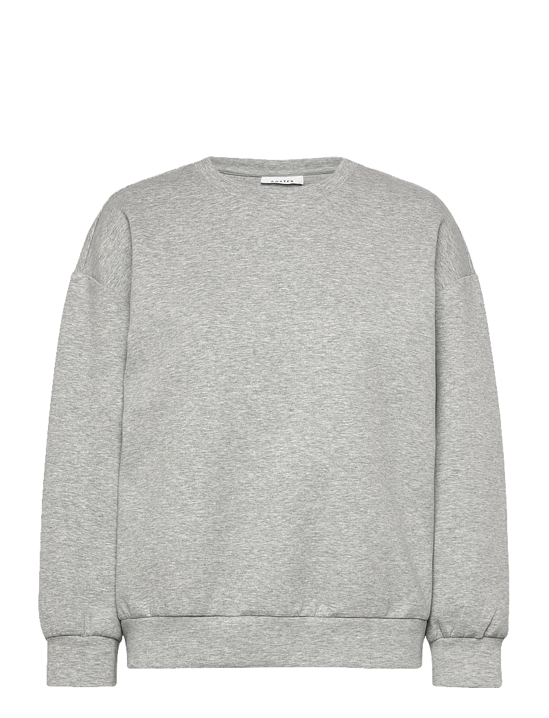 Coster Copenhagen - Sweatshirt with sleeve details - alltags-style - grey melange - 0