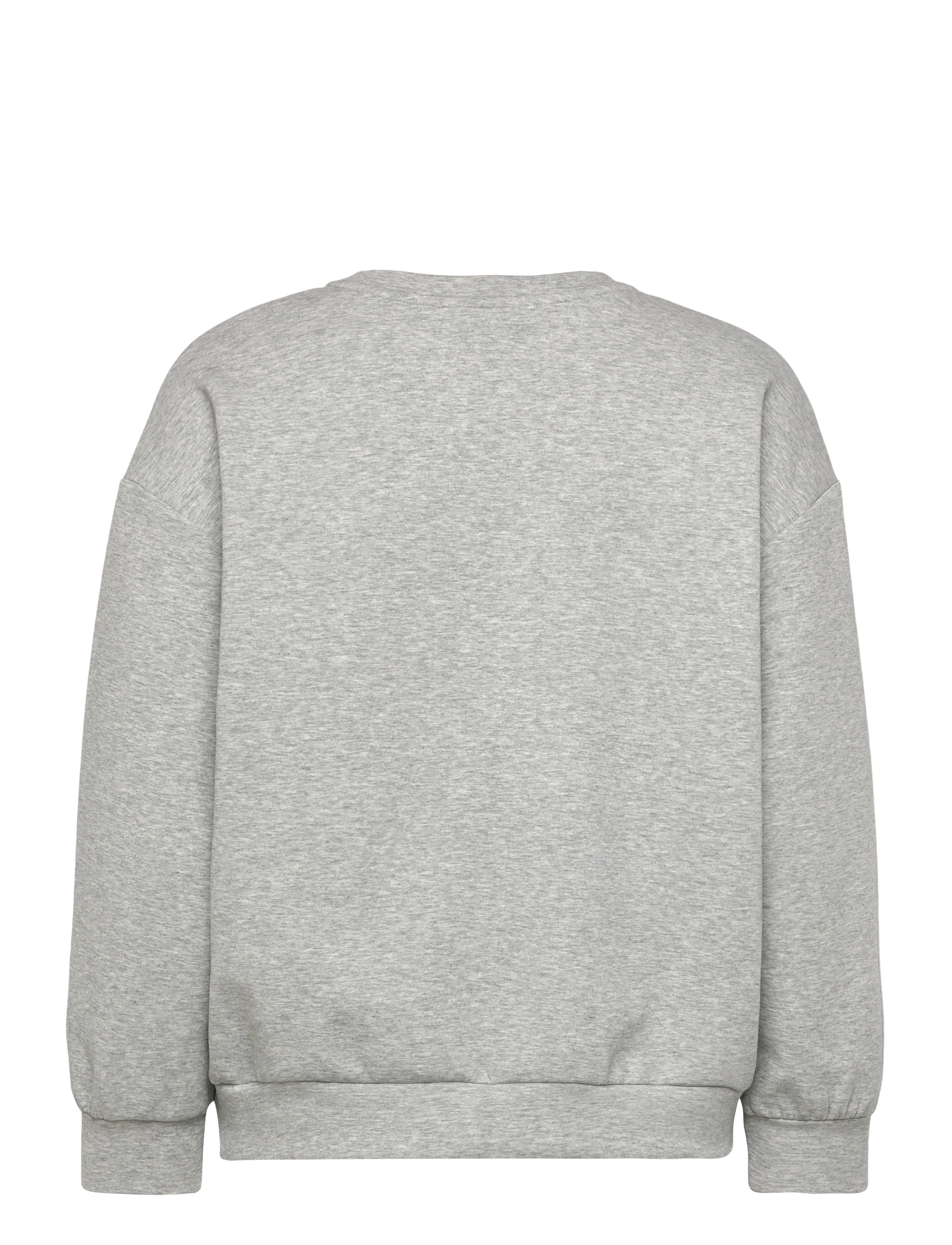 Coster Copenhagen - Sweatshirt with sleeve details - sweatshirts - grey melange - 2