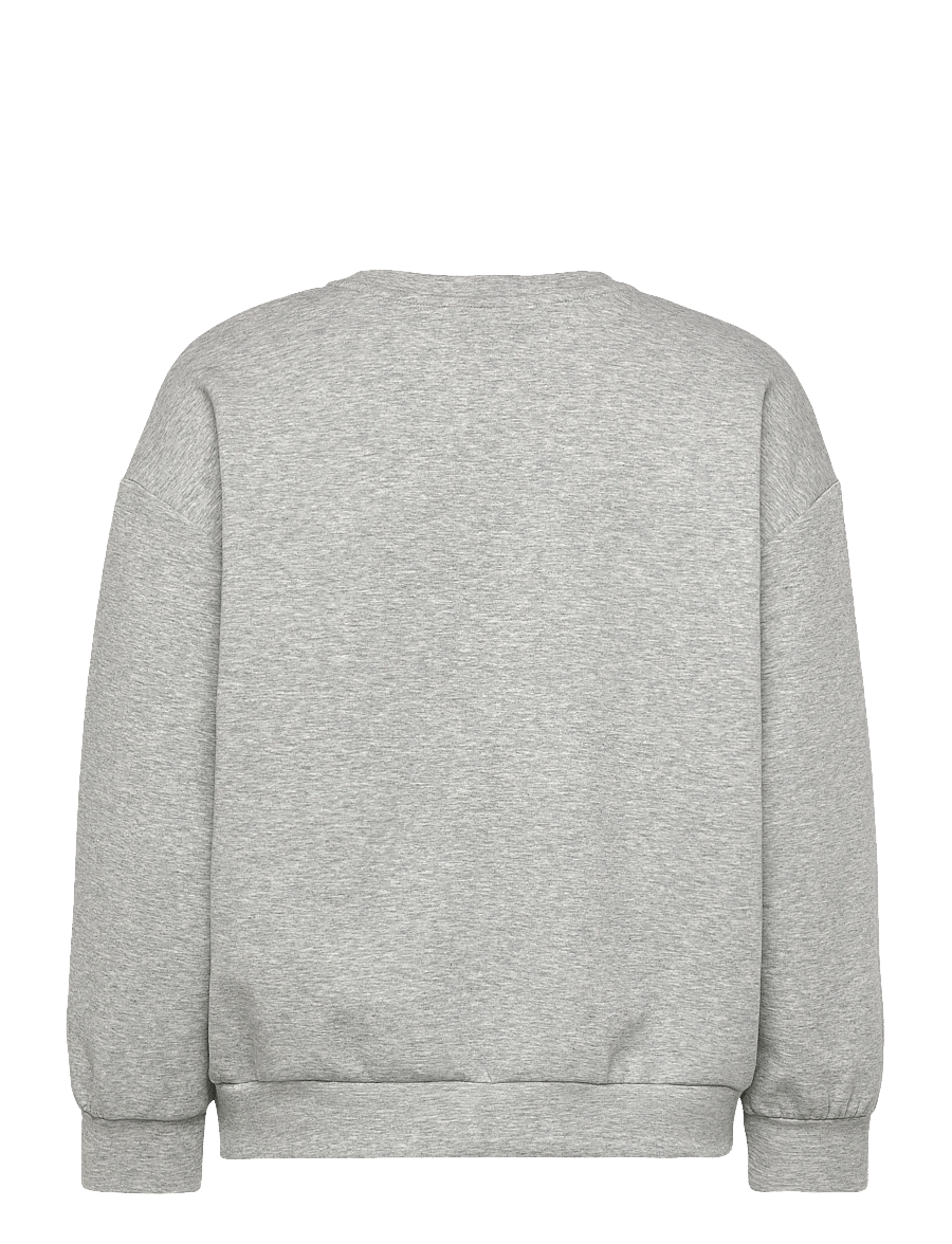 Coster Copenhagen - Sweatshirt with sleeve details - sweatshirts - grey melange - 2