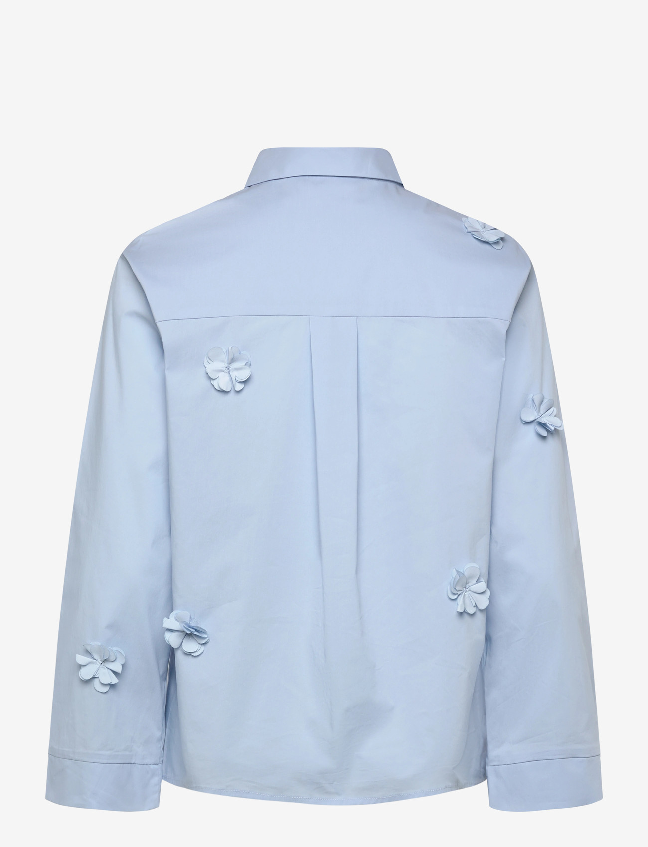 Coster Copenhagen - Shirt with flowers - langærmede skjorter - bright blue - 2