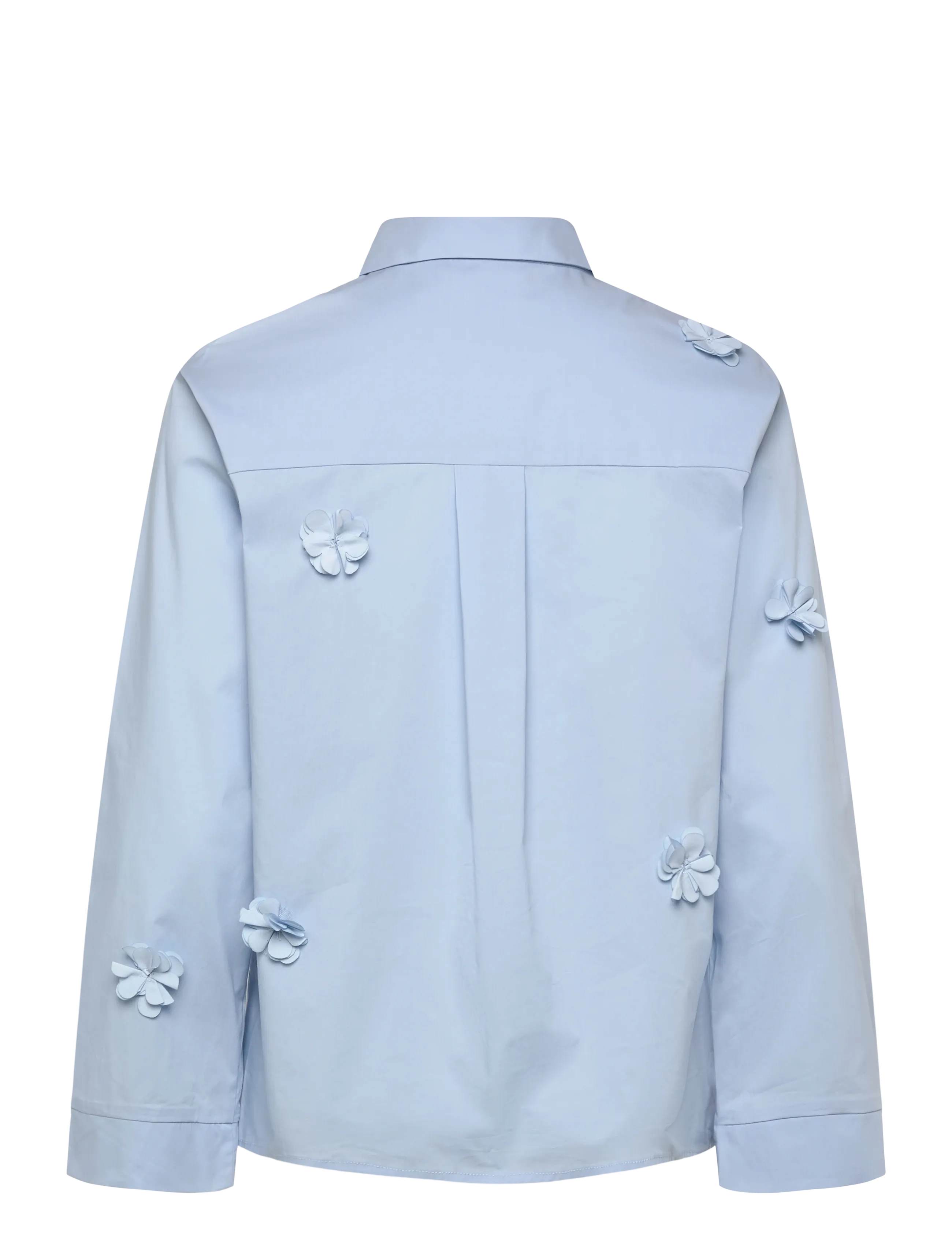 Coster Copenhagen - Shirt with flowers - pikkade varrukatega särgid - bright blue - 2