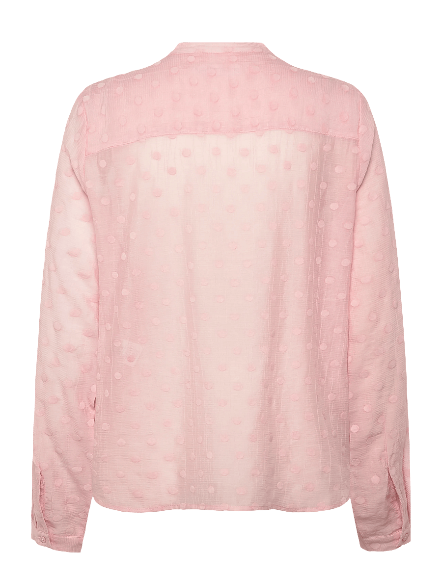 Coster Copenhagen - Dotted shirt - langærmede bluser - bon bon pink - 2