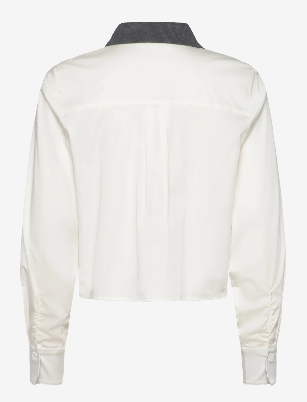 Coster Copenhagen - Shirt with rib collar - langärmlige hemden - white - 2