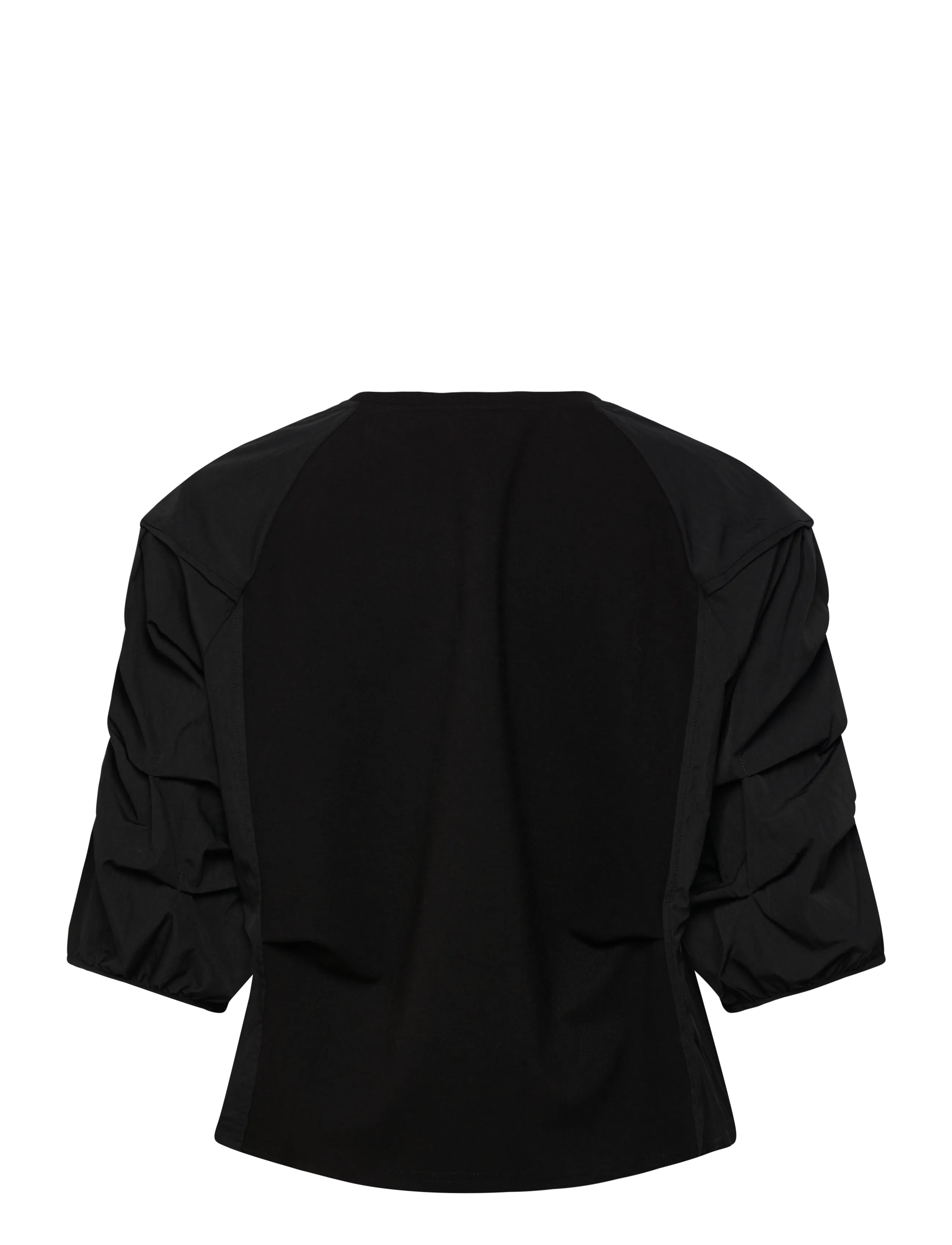 Coster Copenhagen - Blouse with mix puffy sleeves - lühikeste varrukatega pluusid - black - 1