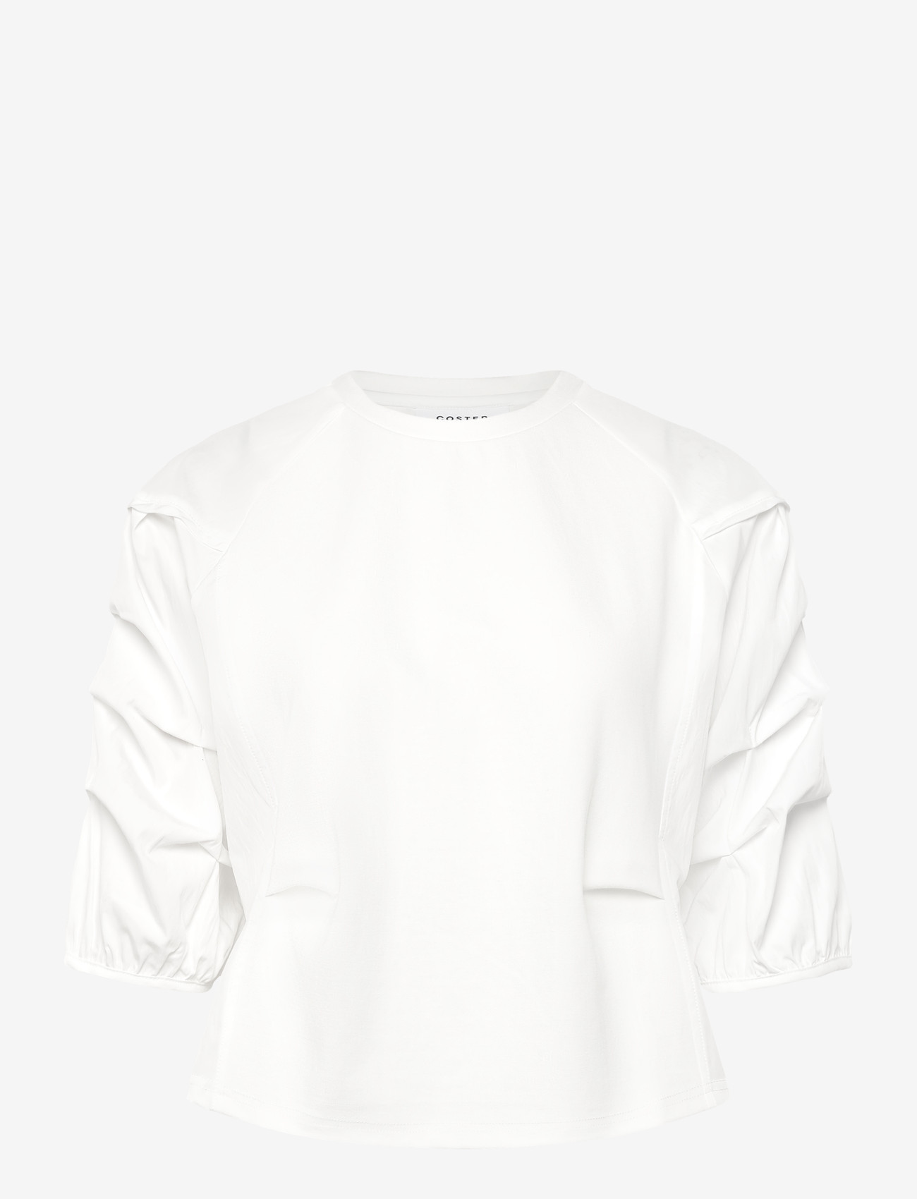 Coster Copenhagen - Blouse with mix puffy sleeves - kortærmede bluser - off white - 1