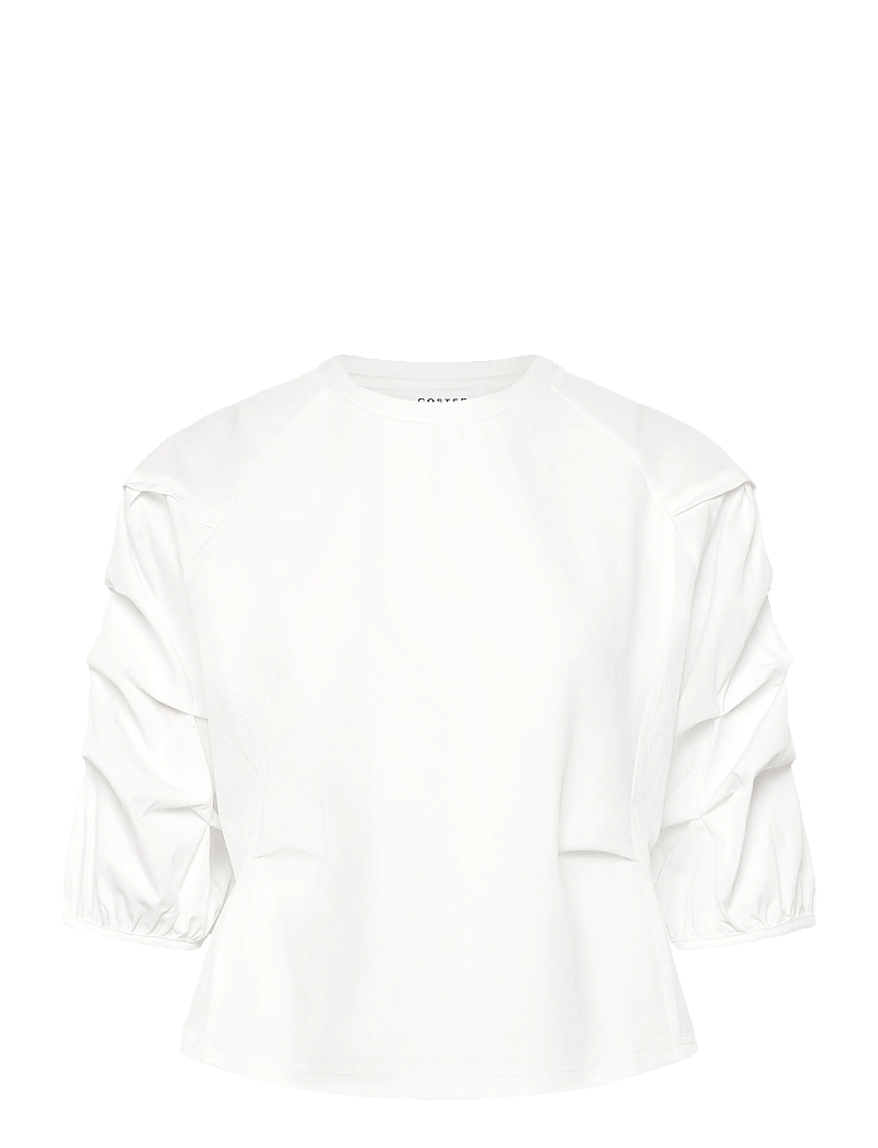 Coster Copenhagen - Blouse with mix puffy sleeves - kortærmede bluser - off white - 1
