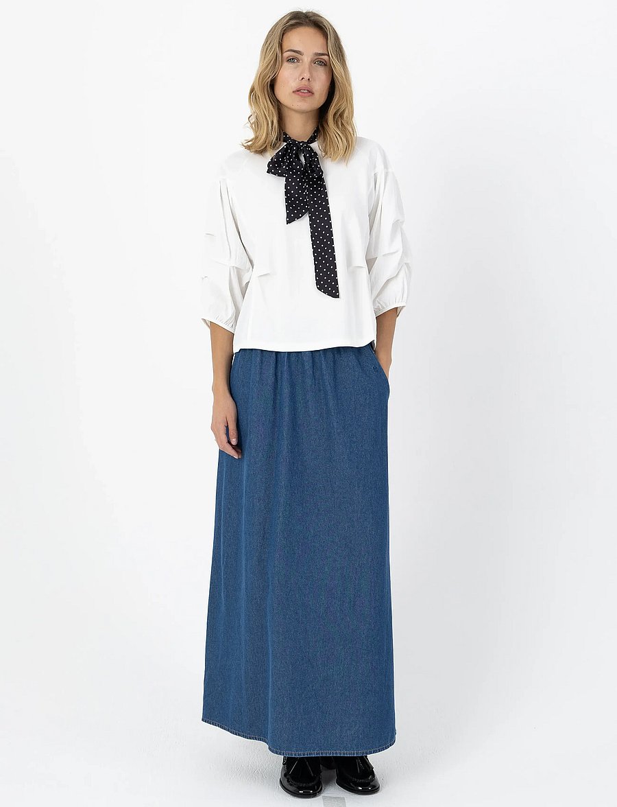 Coster Copenhagen - Blouse with mix puffy sleeves - lühikeste varrukatega pluusid - off white - 3