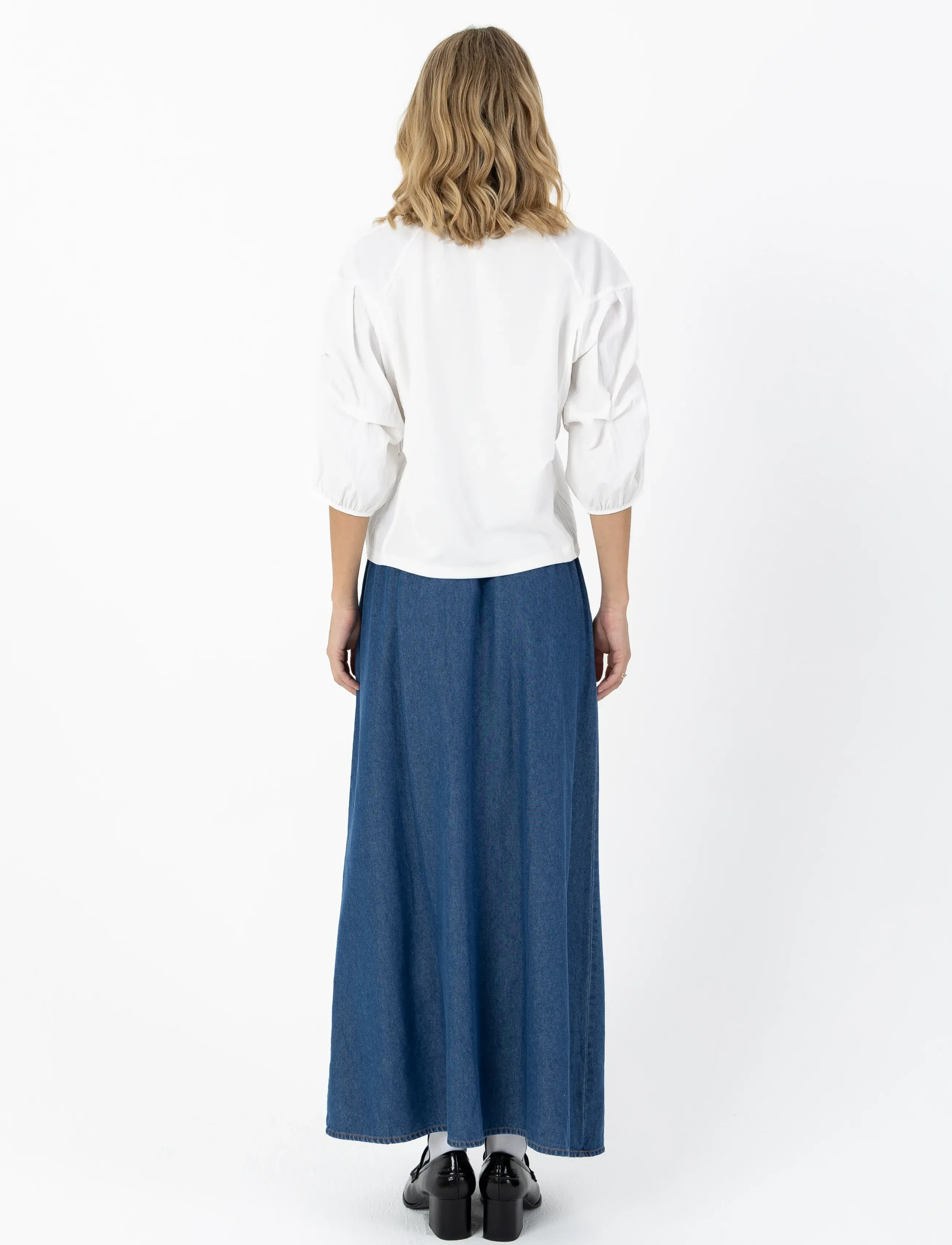 Coster Copenhagen - Blouse with mix puffy sleeves - lühikeste varrukatega pluusid - off white - 4