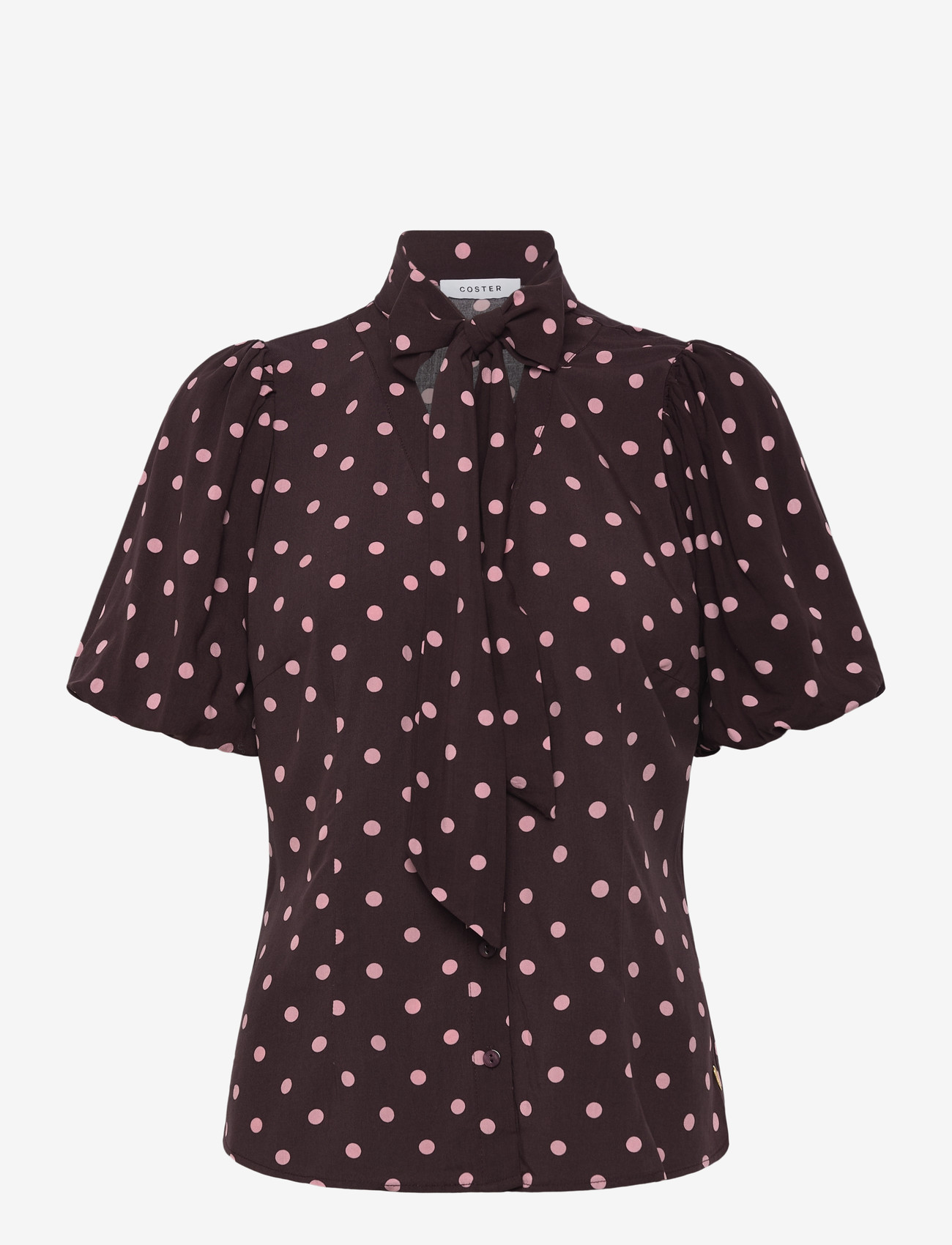 Coster Copenhagen - Blouse with dots - kortærmede bluser - dot print - 1