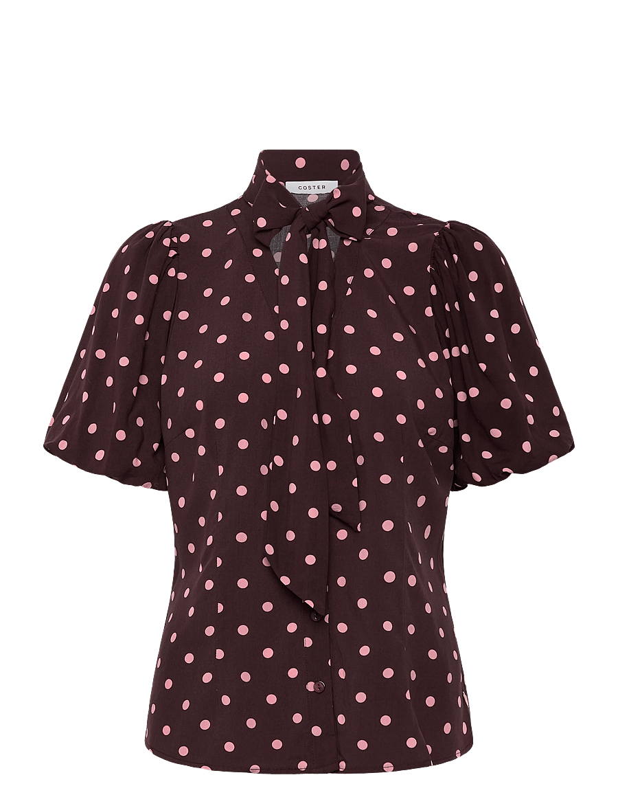 Coster Copenhagen - Blouse with dots - lühikeste varrukatega pluusid - dot print - 1