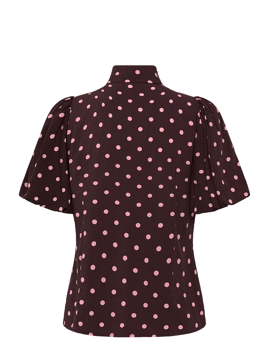 Coster Copenhagen - Blouse with dots - lühikeste varrukatega pluusid - dot print - 2