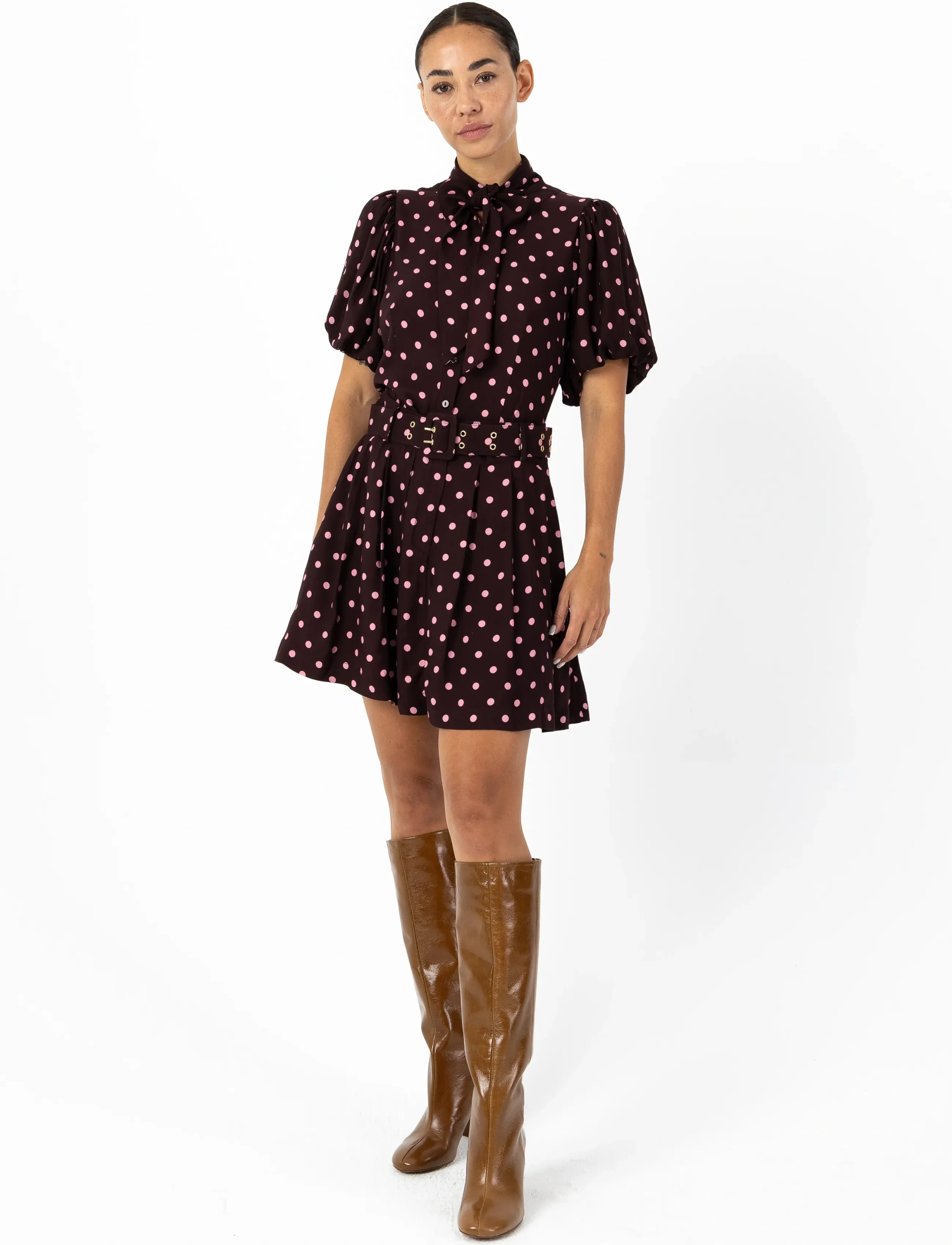 Coster Copenhagen Blouse With Dots, 36, Pink, Bluser > Kortærmede, Dame