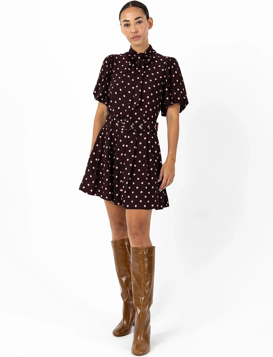 Coster Copenhagen - Blouse with dots - lühikeste varrukatega pluusid - dot print - 0