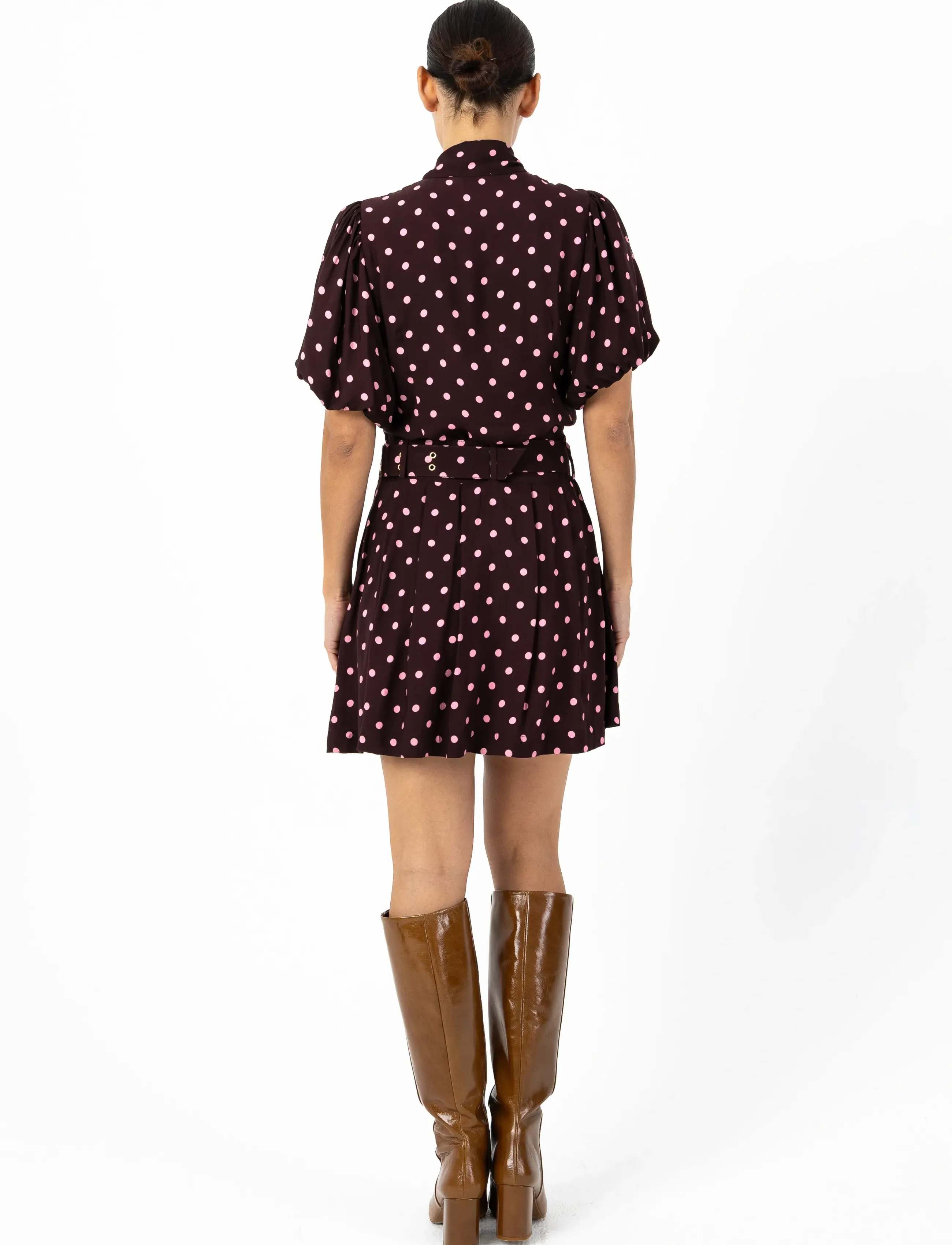 Coster Copenhagen - Blouse with dots - short-sleeved blouses - dot print - 3