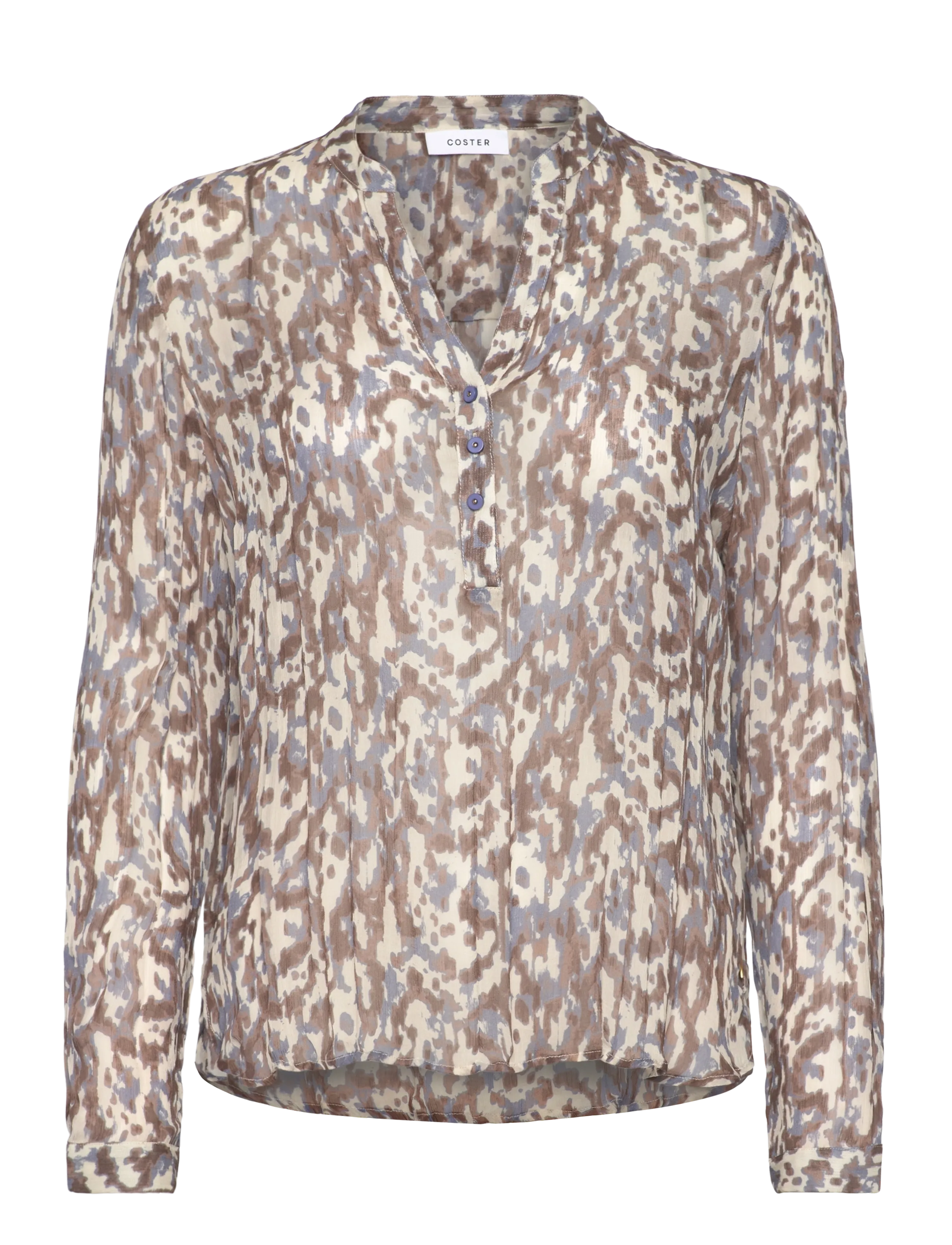 Coster Copenhagen Shirt in dreamscape print - Bluser - BLUE DREAMSCAPE PRINT / multi