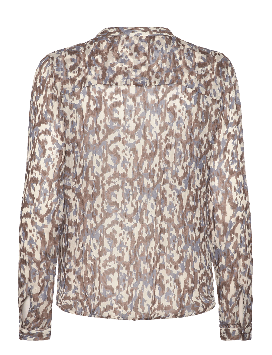 Coster Copenhagen - Shirt in dreamscape print - langærmede bluser - blue dreamscape print - 2