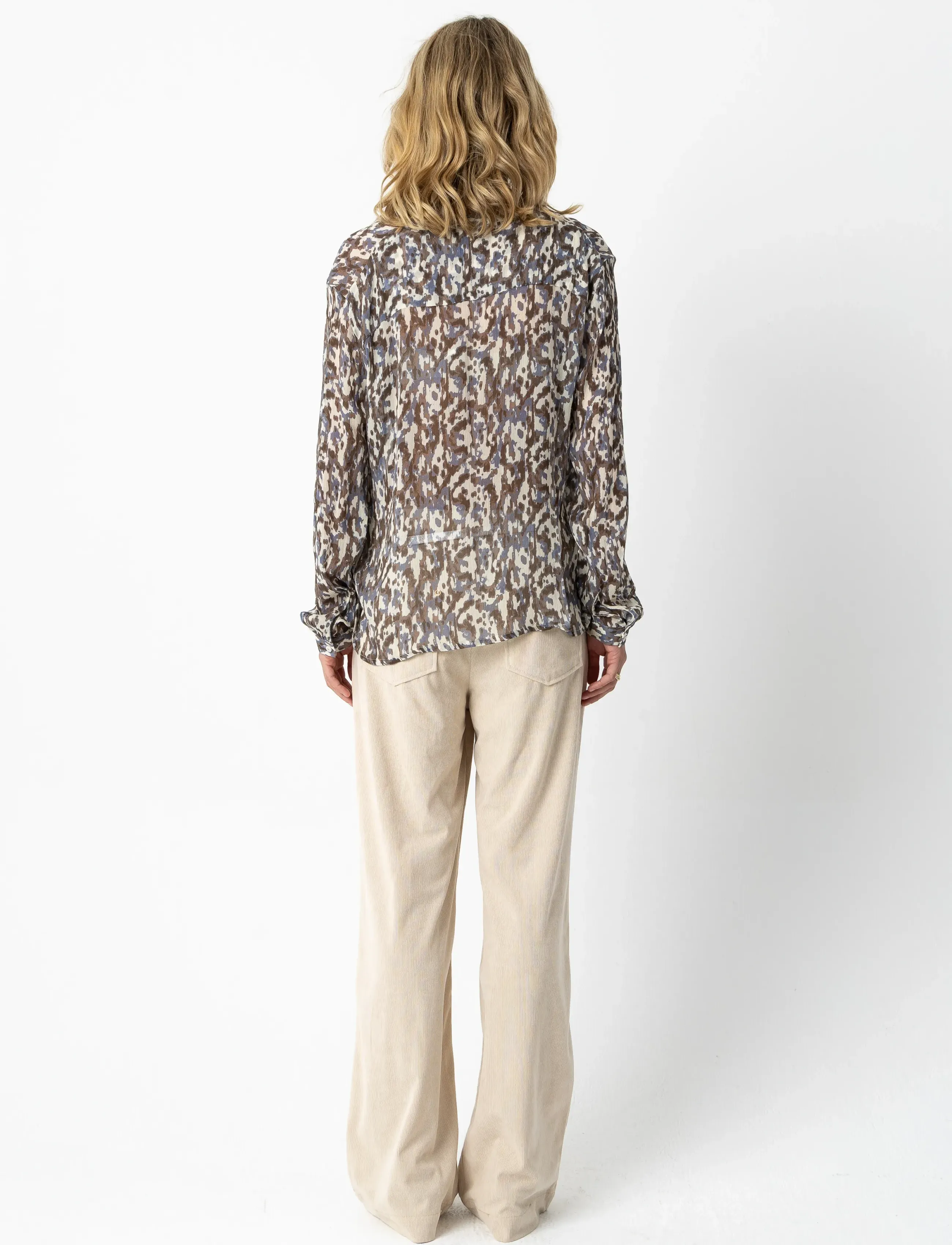 Coster Copenhagen - Shirt in dreamscape print - langärmlige blusen - blue dreamscape print - 3