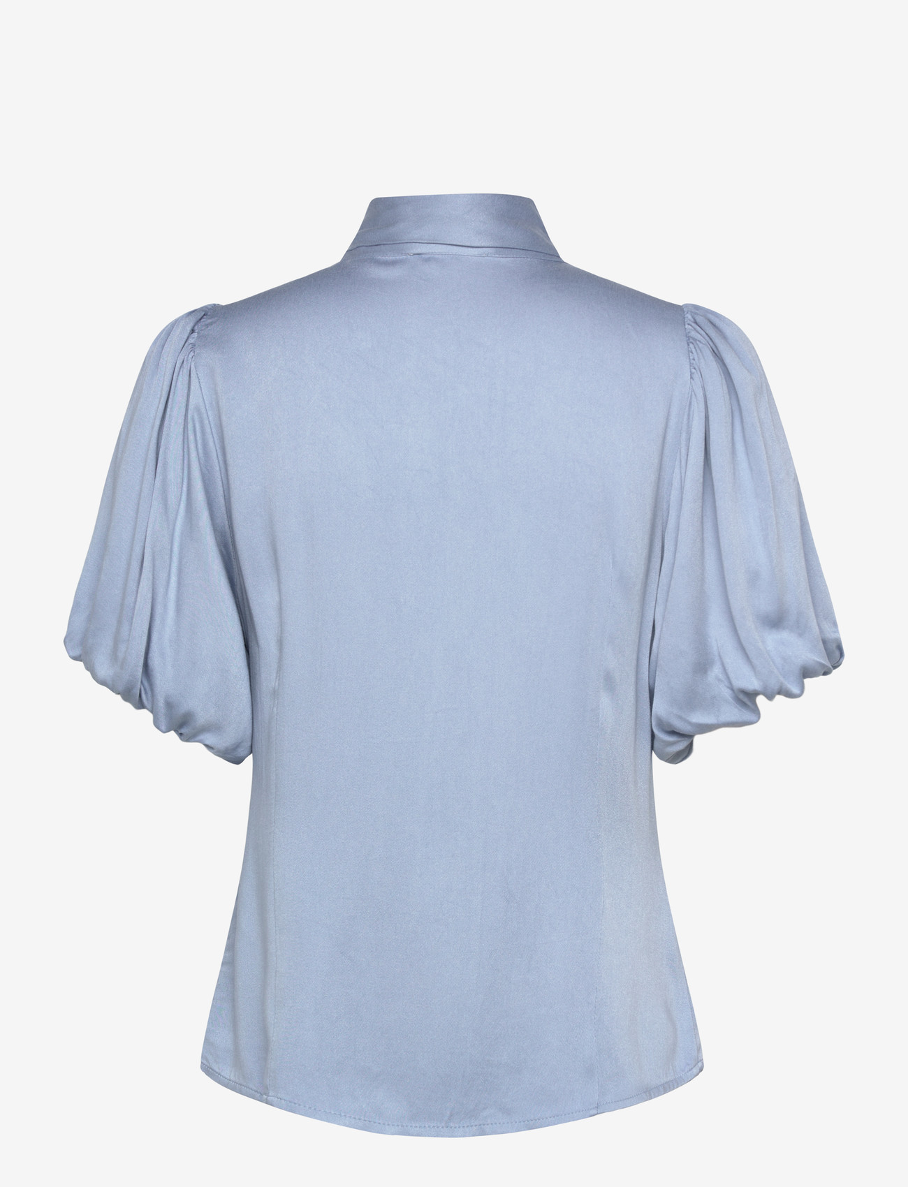 Coster Copenhagen - Blouse with ribbon collar - kortärmade blusar - bright blue - 1