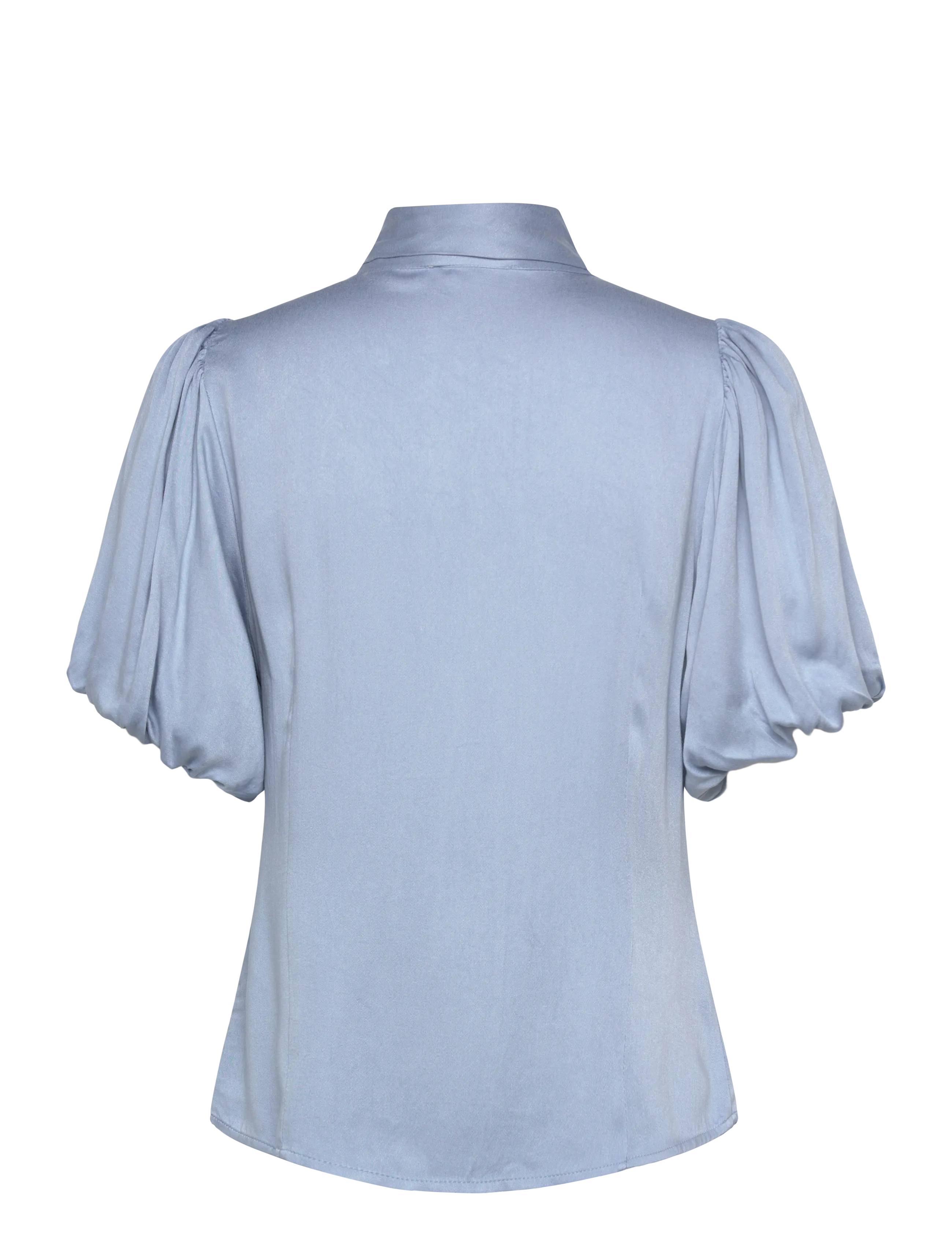 Coster Copenhagen - Blouse with ribbon collar - blouses à manches courtes - bright blue - 1