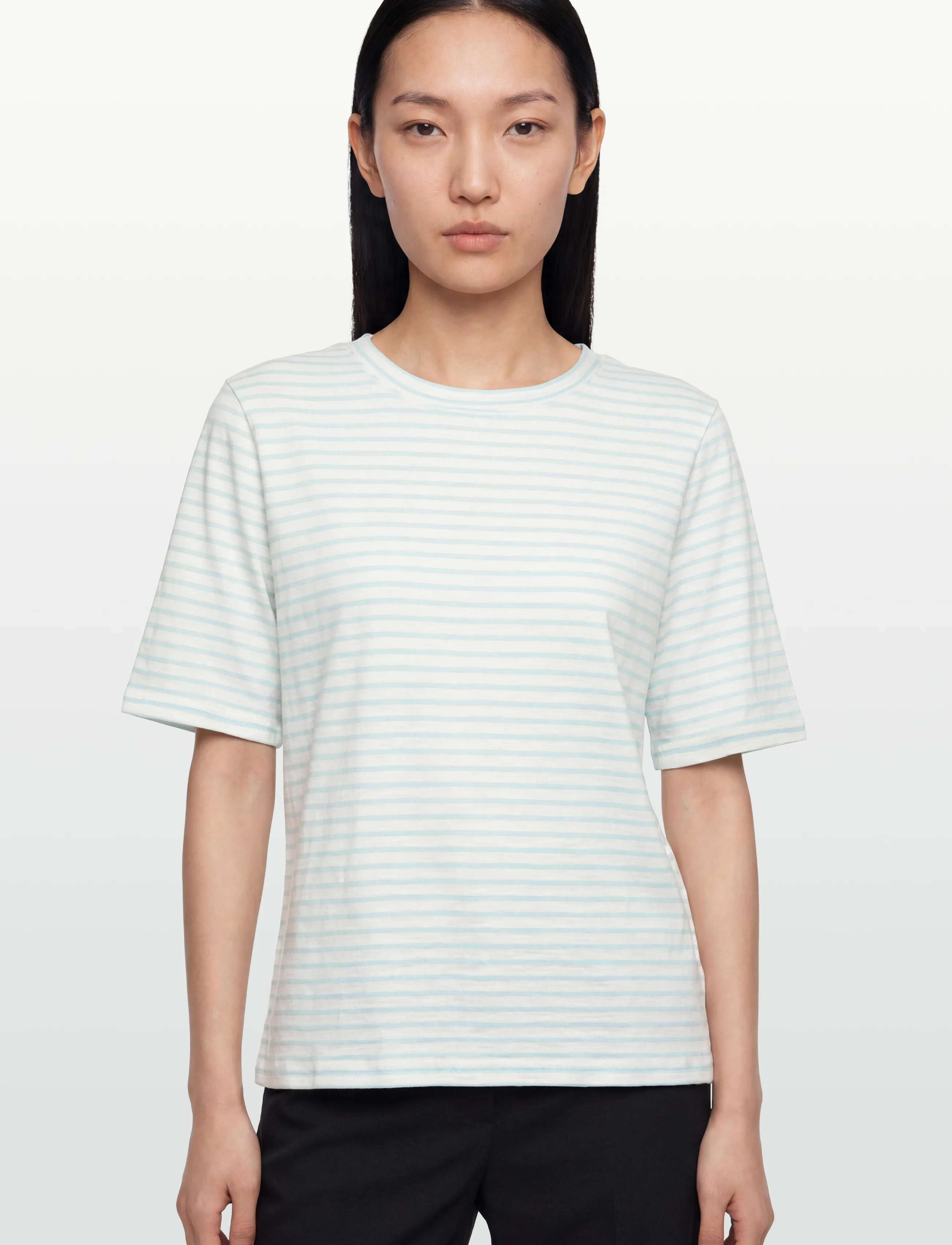 Coster Copenhagen Silla Stripe T-Shirt Mid Sleeve dam – bild 2