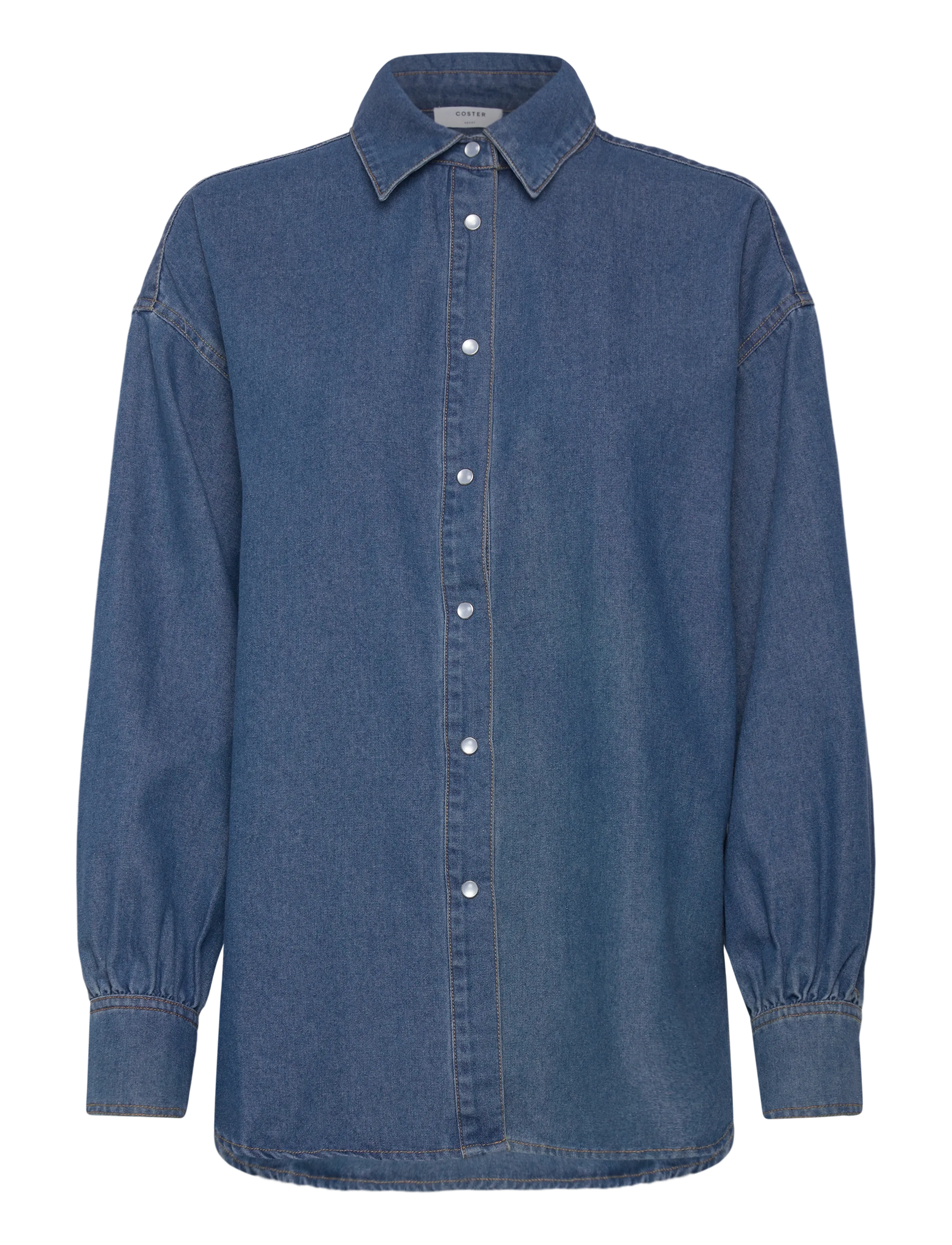 COSTER COPENHAGEN Ellis Denim Shirt Blau - 40 - Damen