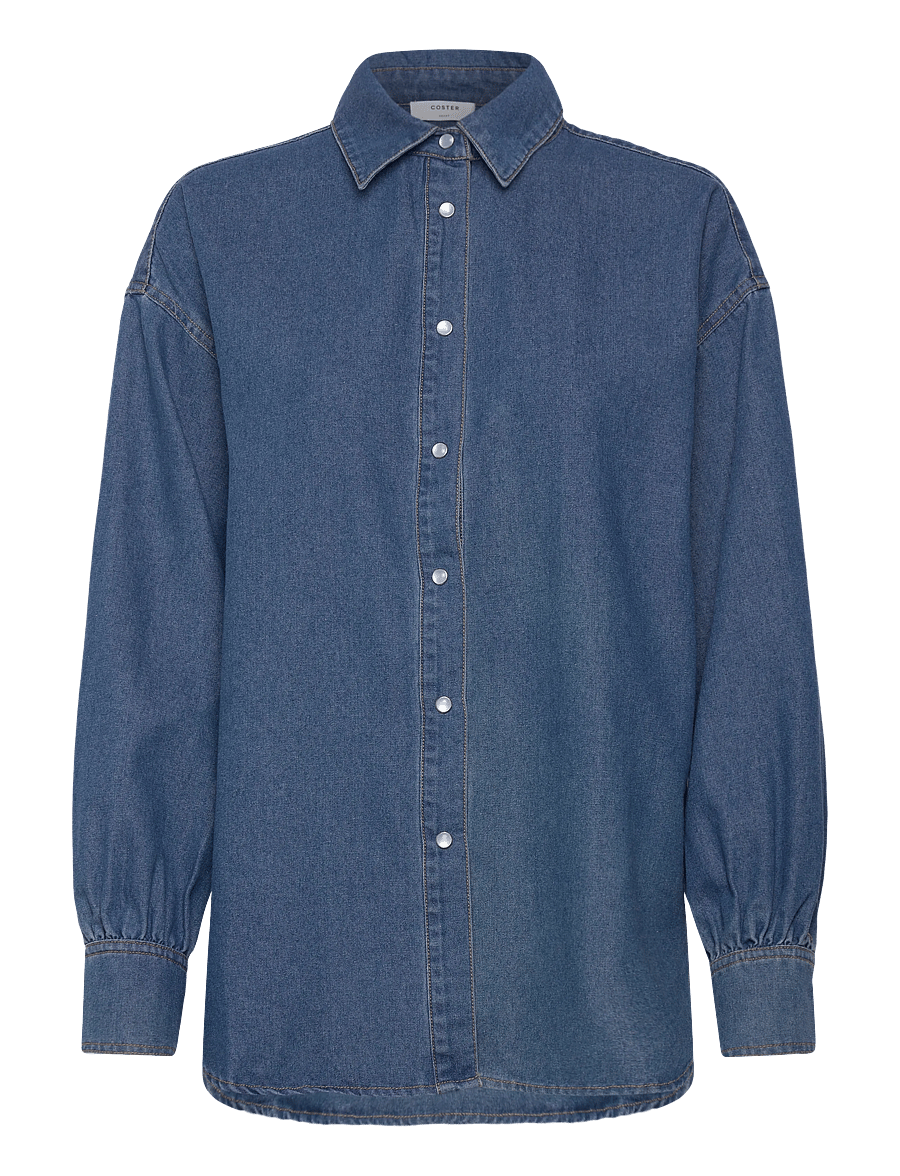 Coster Copenhagen - ELLIS denim shirt - jeanshemden - denim blue - 1