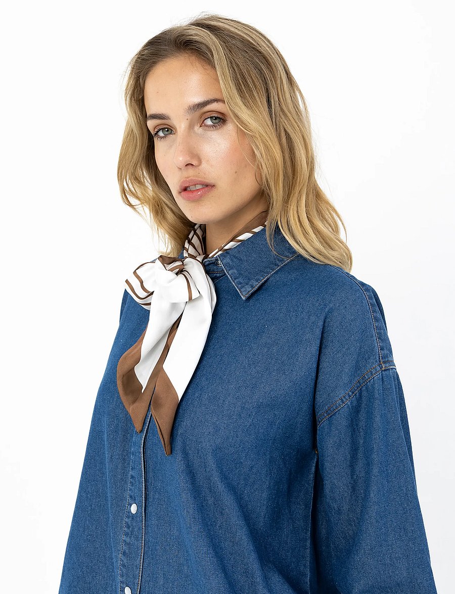 Coster Copenhagen - ELLIS denim shirt - jeanshemden - denim blue - 3