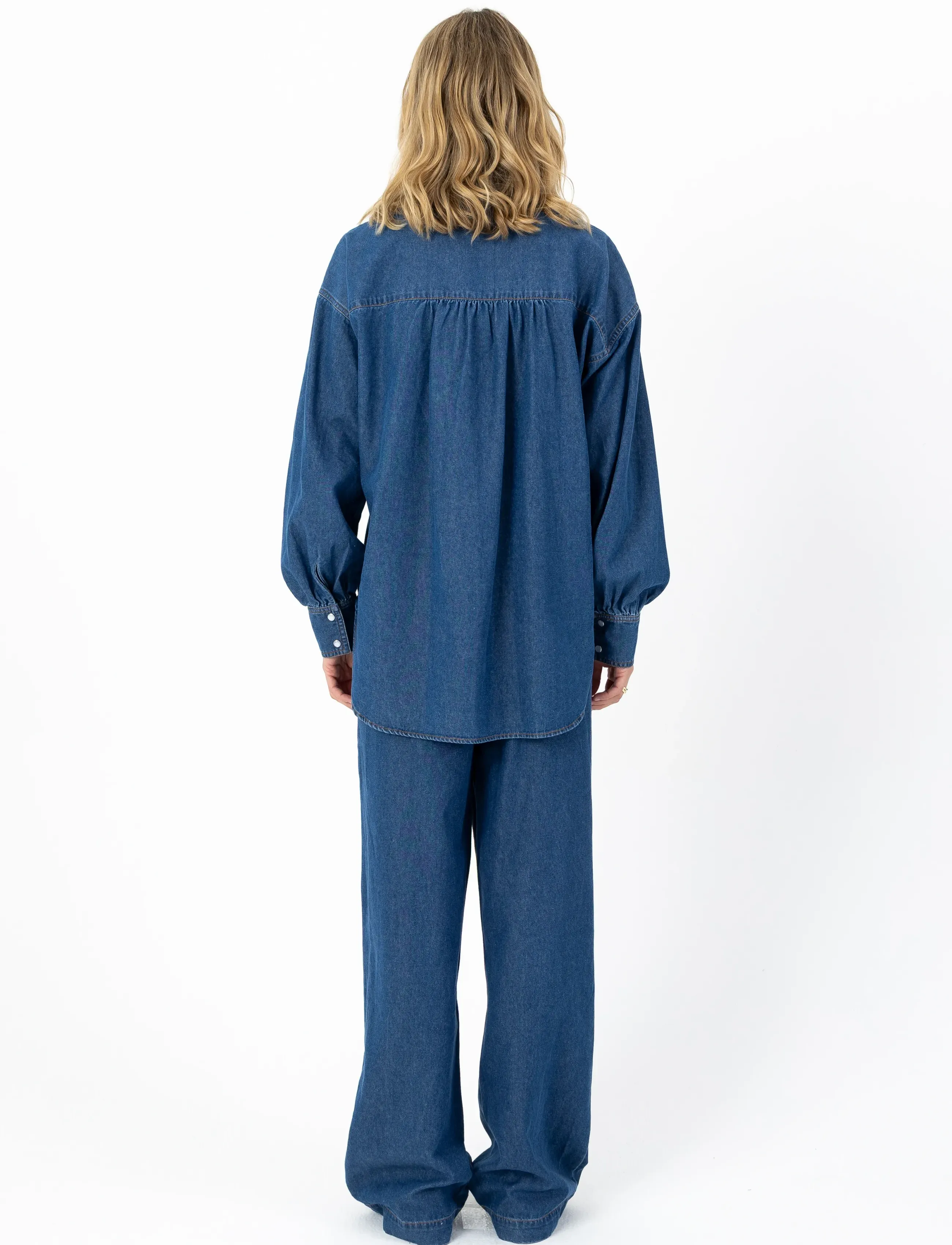 Coster Copenhagen - ELLIS denim shirt - denimskjorter - denim blue - 4