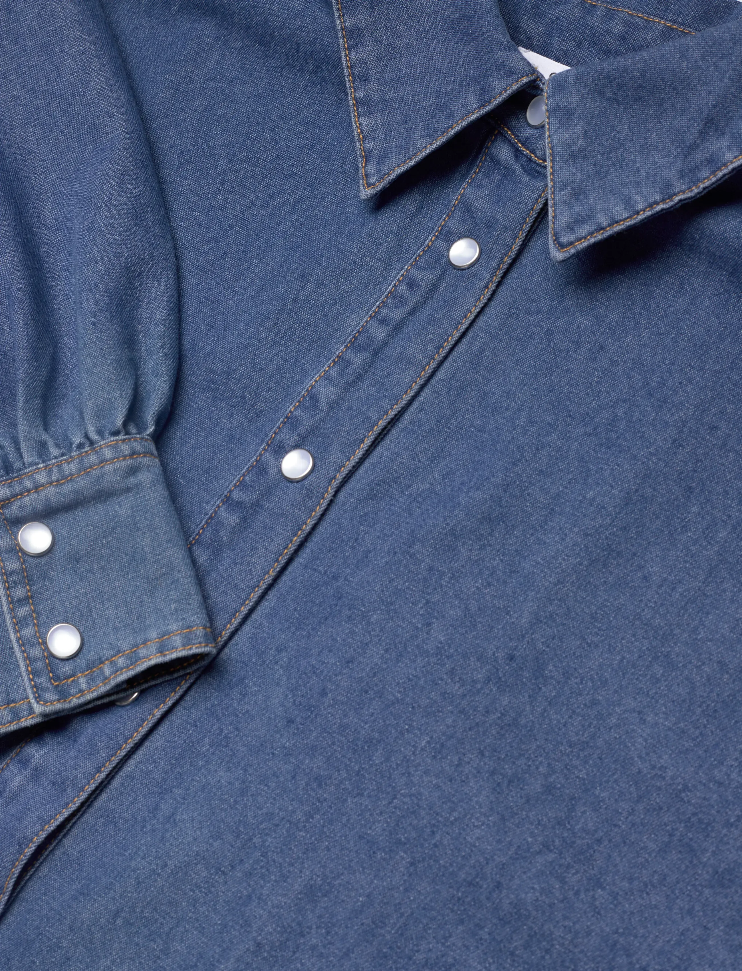 Coster Copenhagen - ELLIS denim shirt - denimskjorter - denim blue - 5