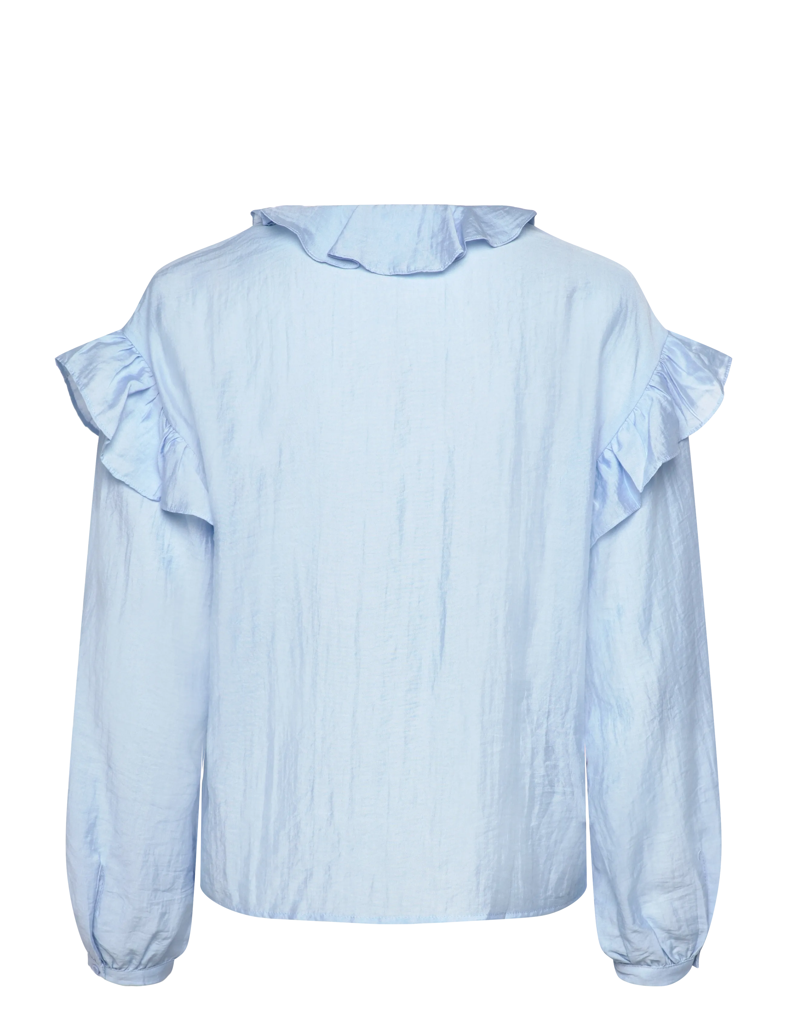 Coster Copenhagen - Longsleeved blouse with frills - bluzki z długimi rękawami - bright blue - 2